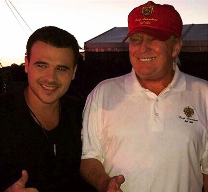 Emin Agalarov and Trump, via facebook.com/Rgoldst