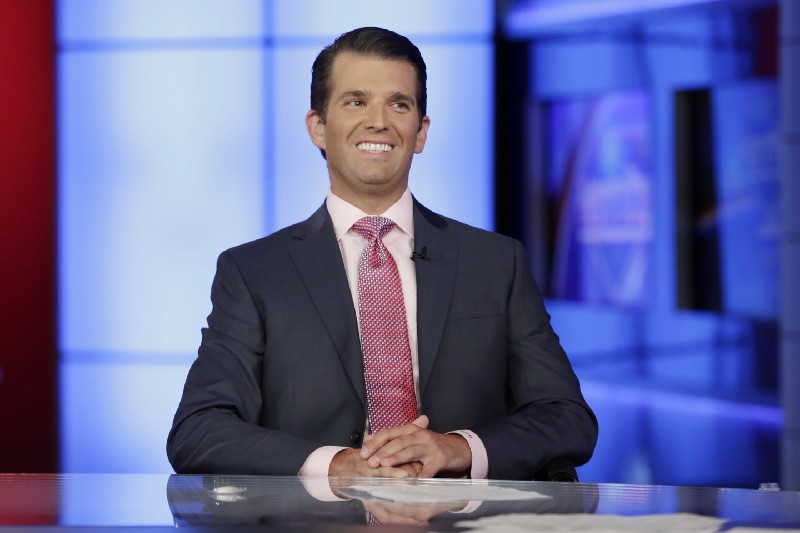 Donald Trump Jr. on Fox News, July 11, 2017. CREDIT: AP Phono/Richard Drew