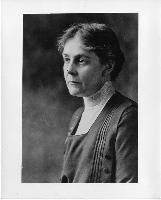 Alice Hamilton, Harvard University professor of industrial medicine. Photo courtesy of the Smithsonian Institution Archives.
