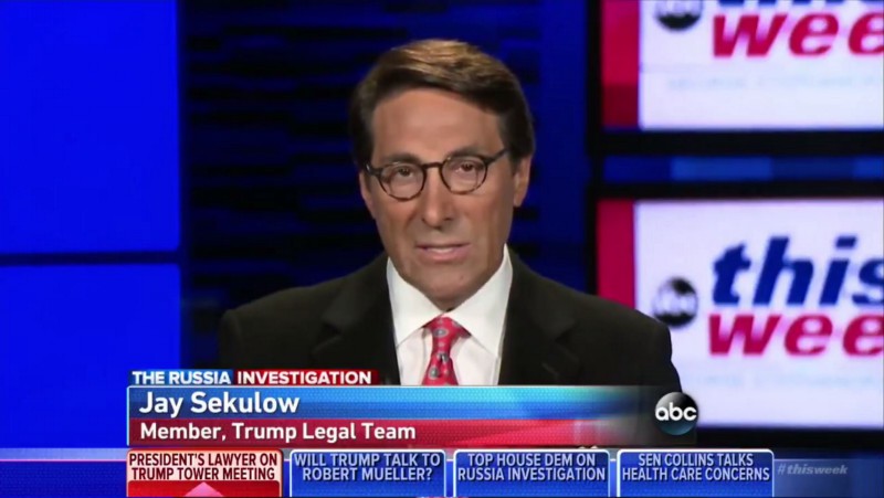 Jay Sekulow on ABC’s This Week CREDIT: ABC