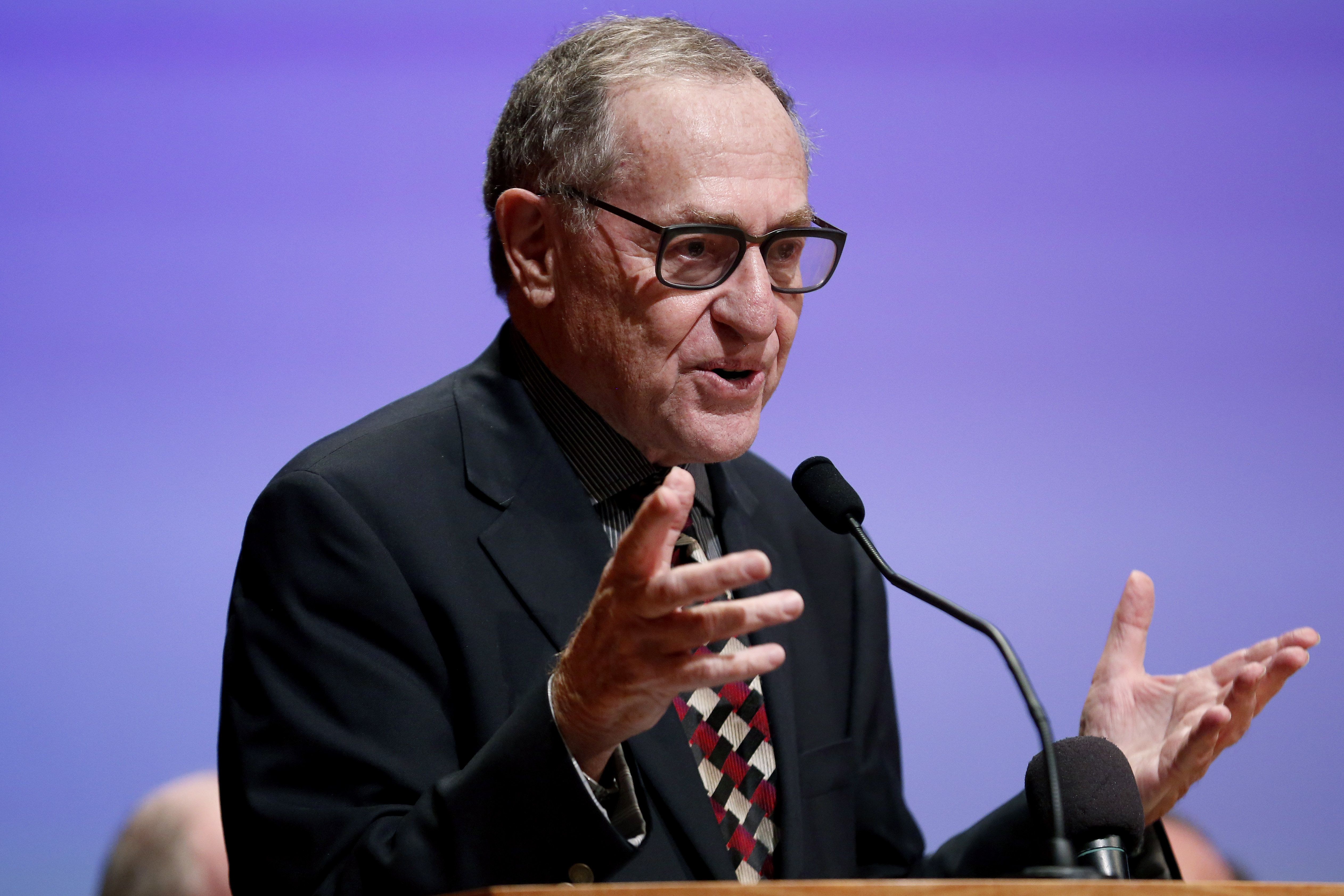 Harvard Law School professor emeritus Alan Dershowitz. CREDIT: John Minchillo/AP Images