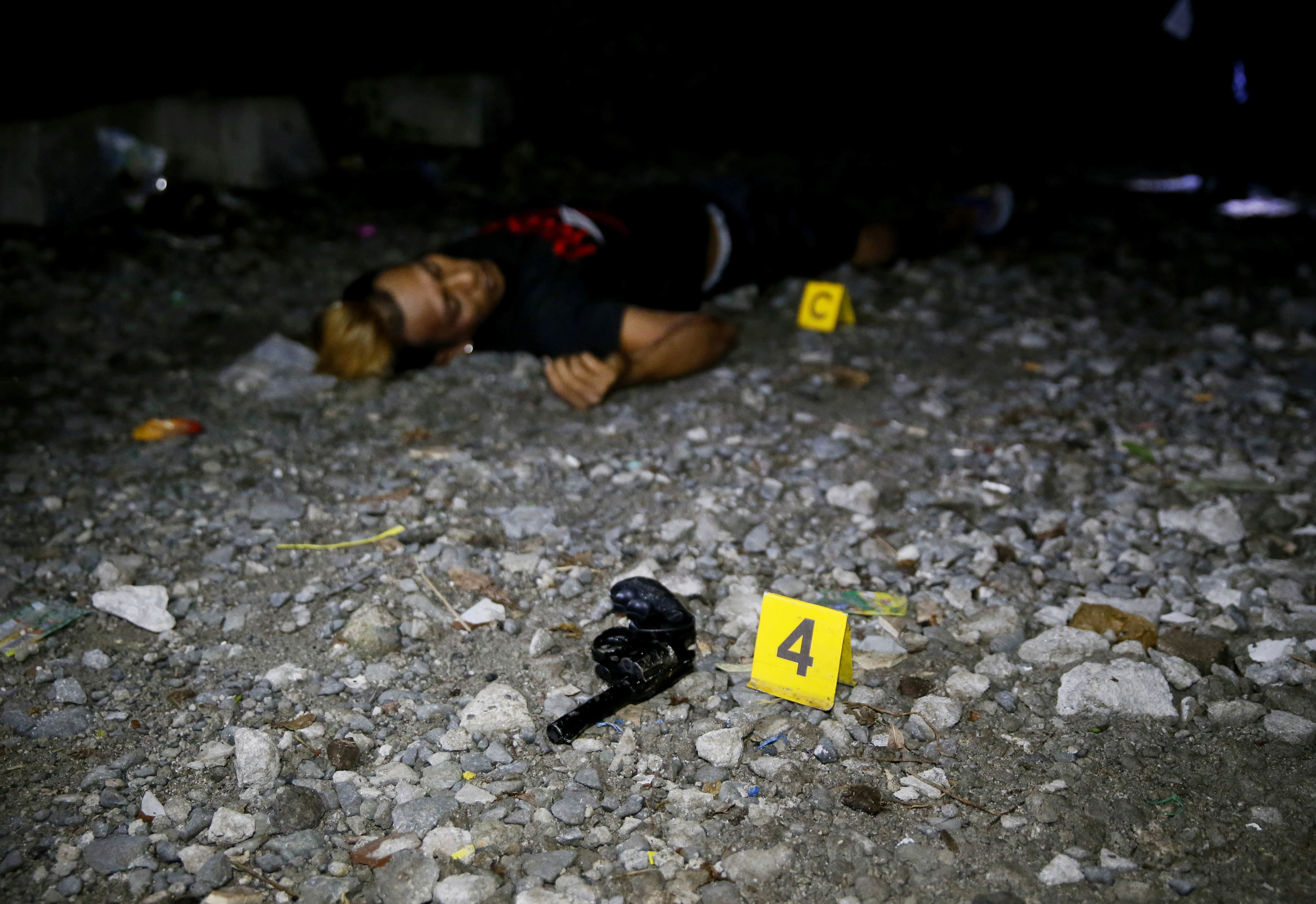 Police in the Philippines say their sweeps are mostly "buy-bust" operations, which have resulted in thousands of deaths since 2016 CREDIT: AP Photo/Bullit Marquez