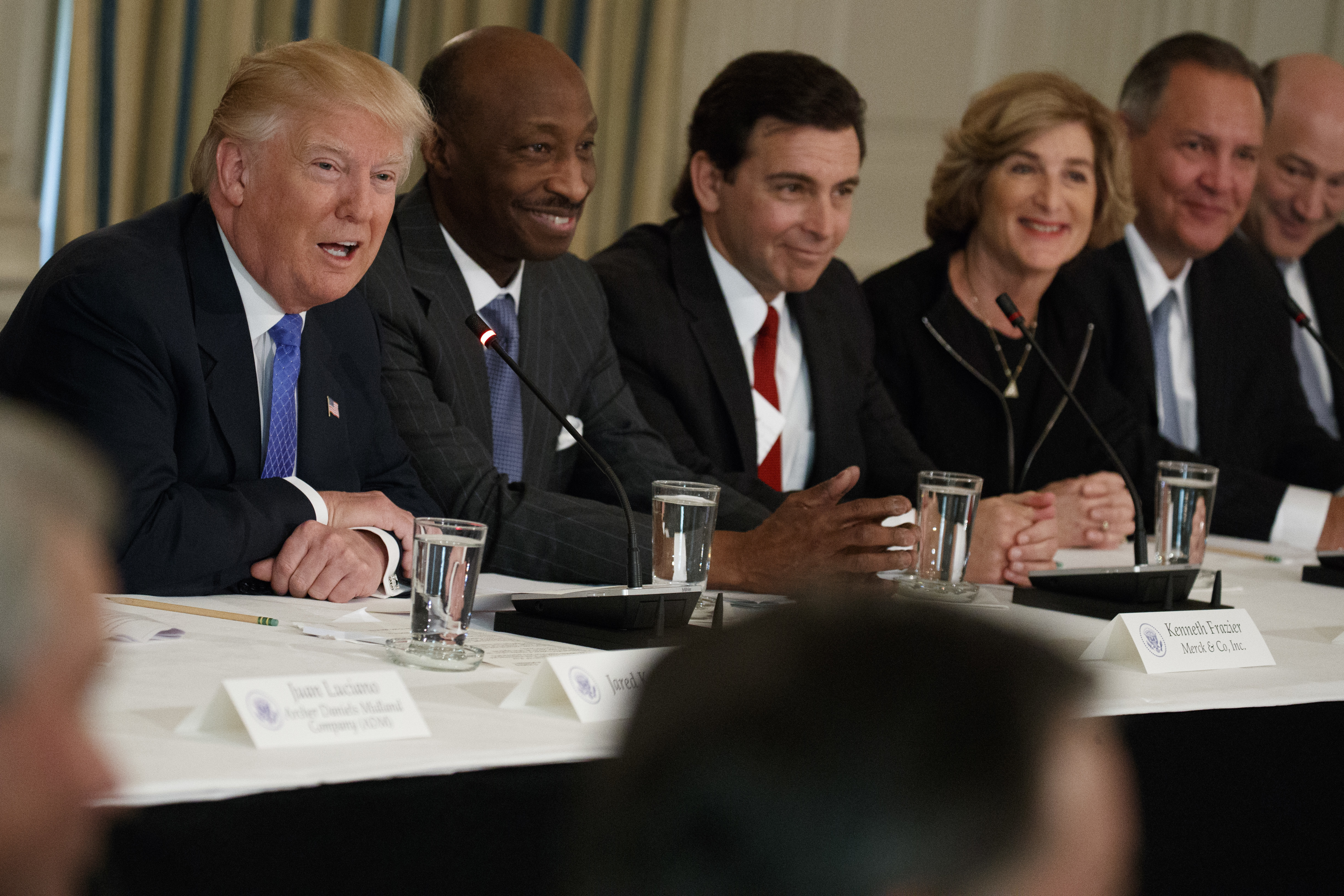 Donald Trump and manufacturing CEOs