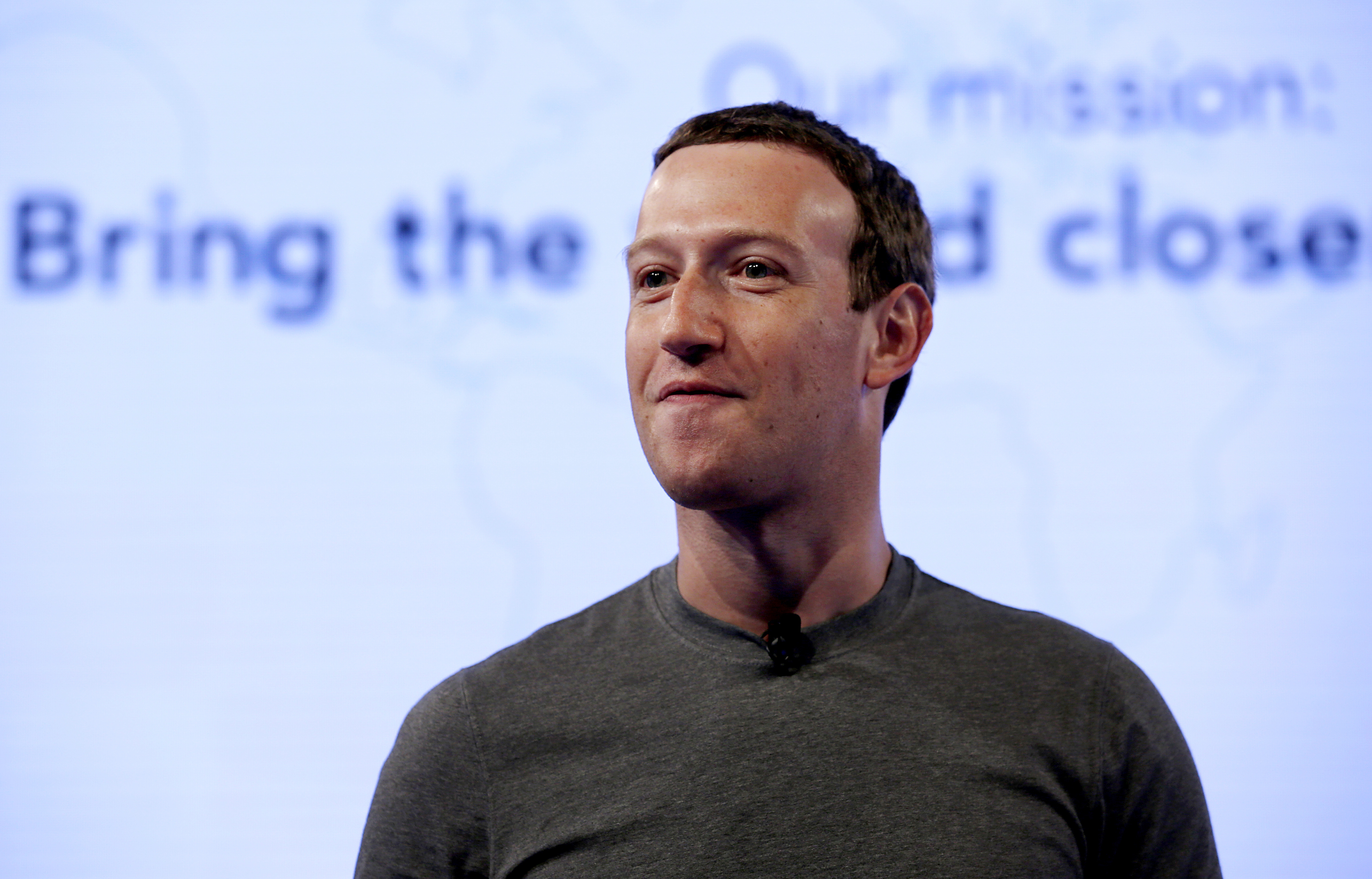 Facebook CEO Mark Zuckerberg at the Facebook Communities Summit in Chicago in June. CREDIT: AP Photo/Nam Y. Huh
