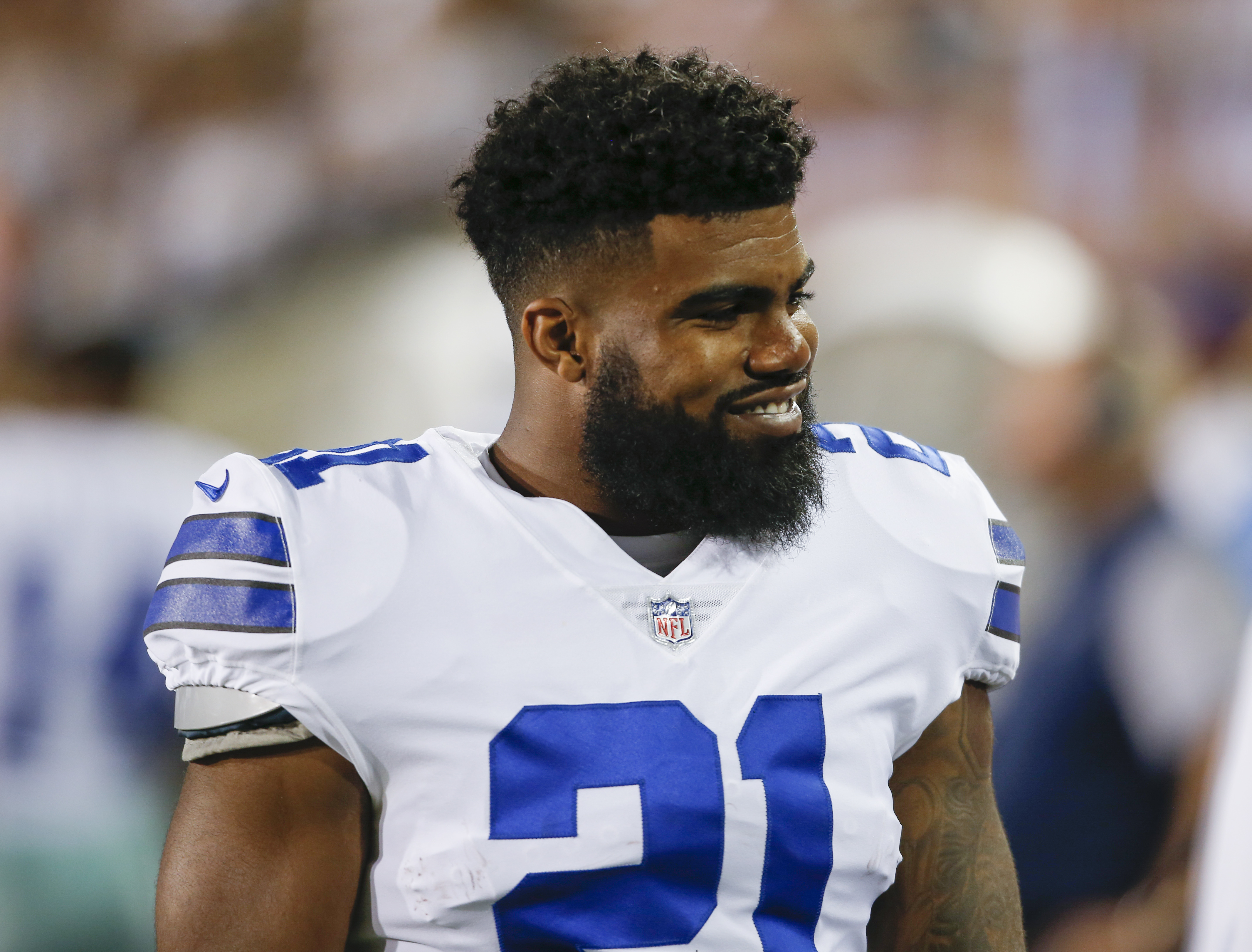 Dallas Cowboys running back Ezekiel Elliot. CREDIT: AP Photo/Ron Schwane