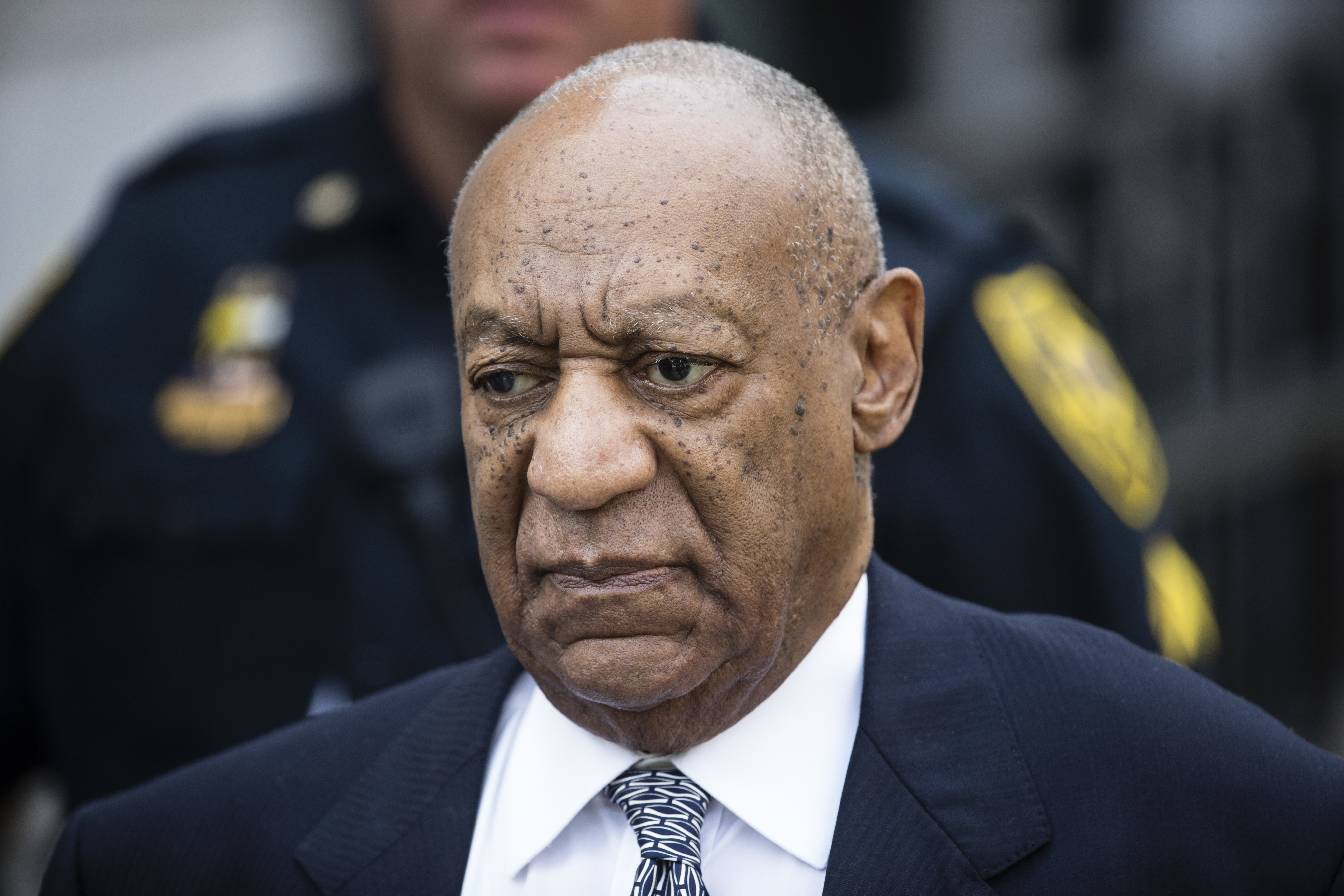 Bill Cosby departs after a pretrial hearing in his sexual assault case at the Montgomery County Courthouse in Norristown, Pa.,Tuesday, Aug. 22, 2017. CREDIT: AP Photo/Matt Rourke