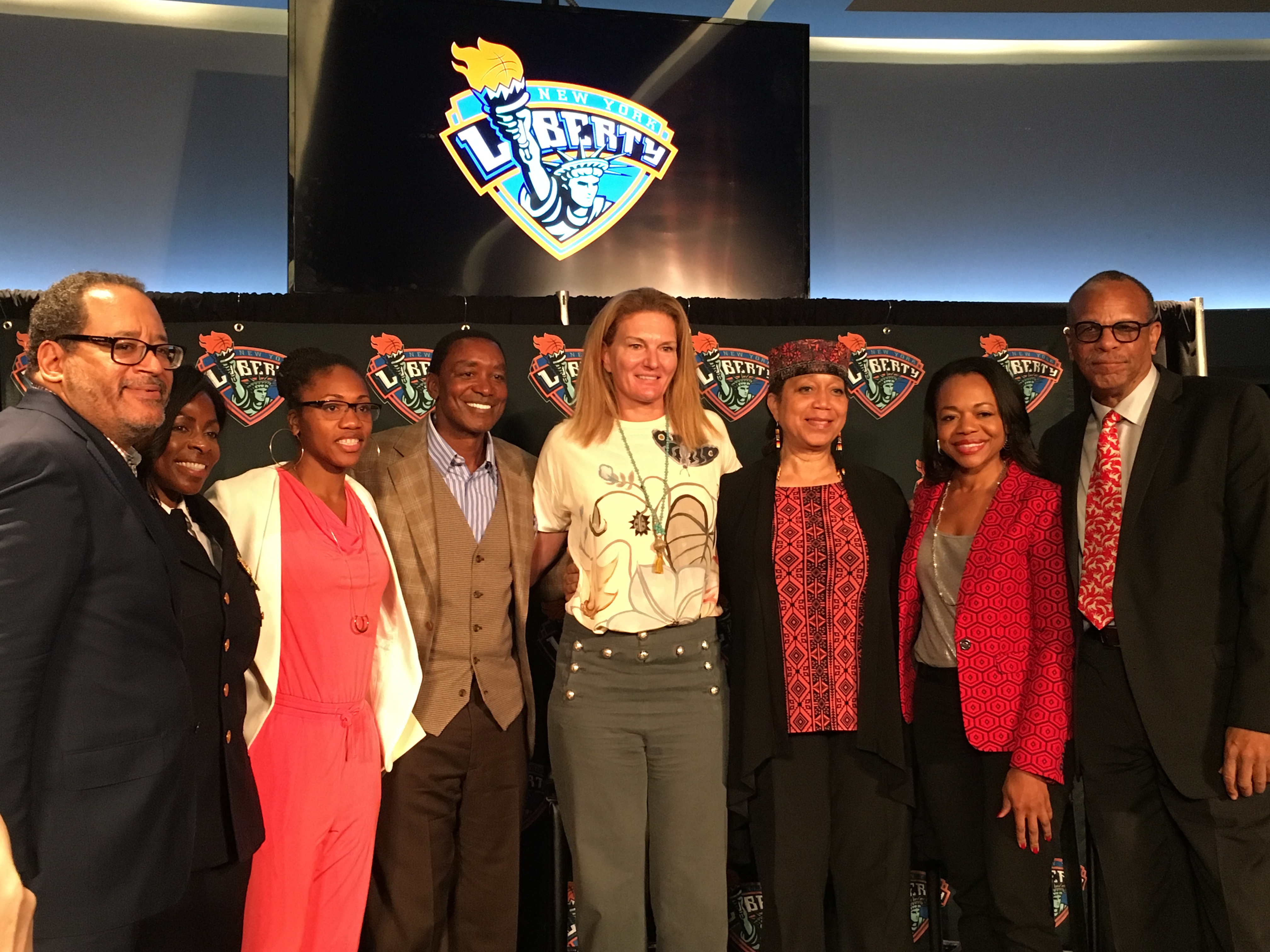 The panelists from Sunday's event with the New York Liberty and RISE. Credit: Erica Ayala