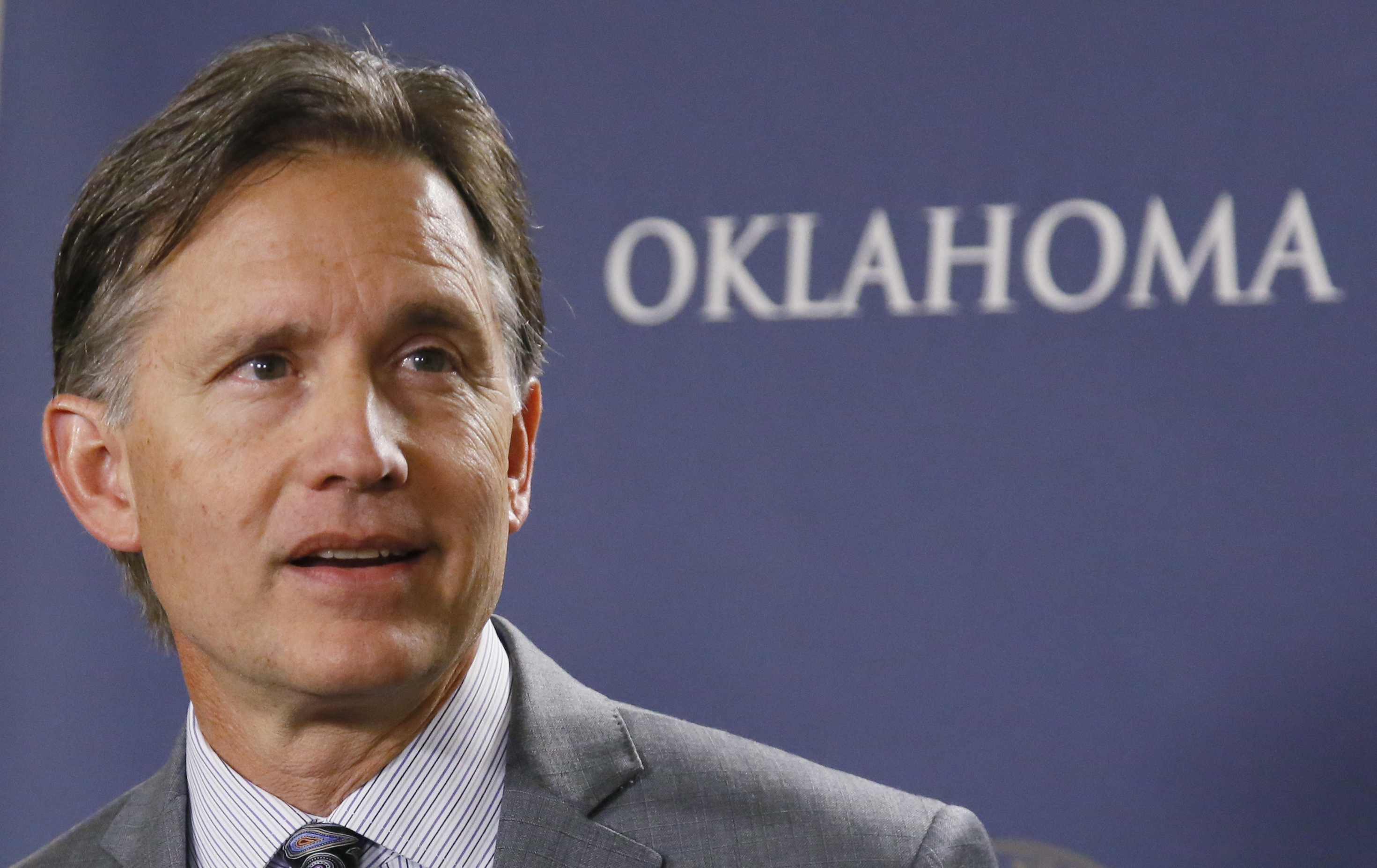 Mike Hunter, Oklahoma's Republican attorney general, opposes a large wind farm in his state. CREDIT: AP Photo/Sue Ogrocki