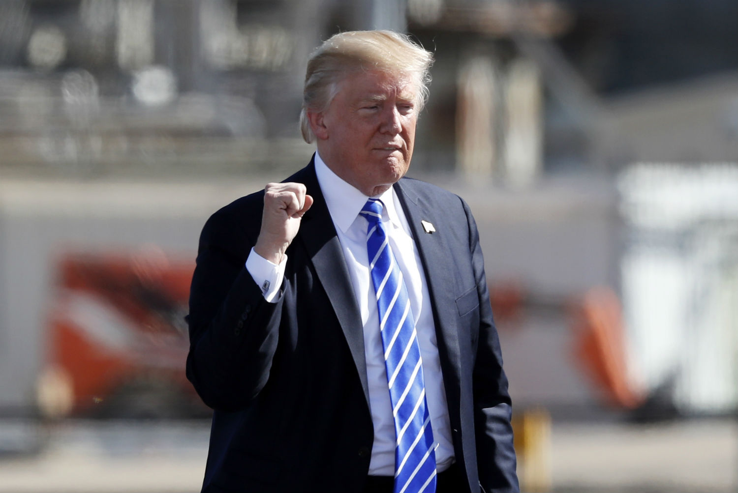 Trump on Wednesday. CREDIT: AP Photo/Charlie Neibergall
