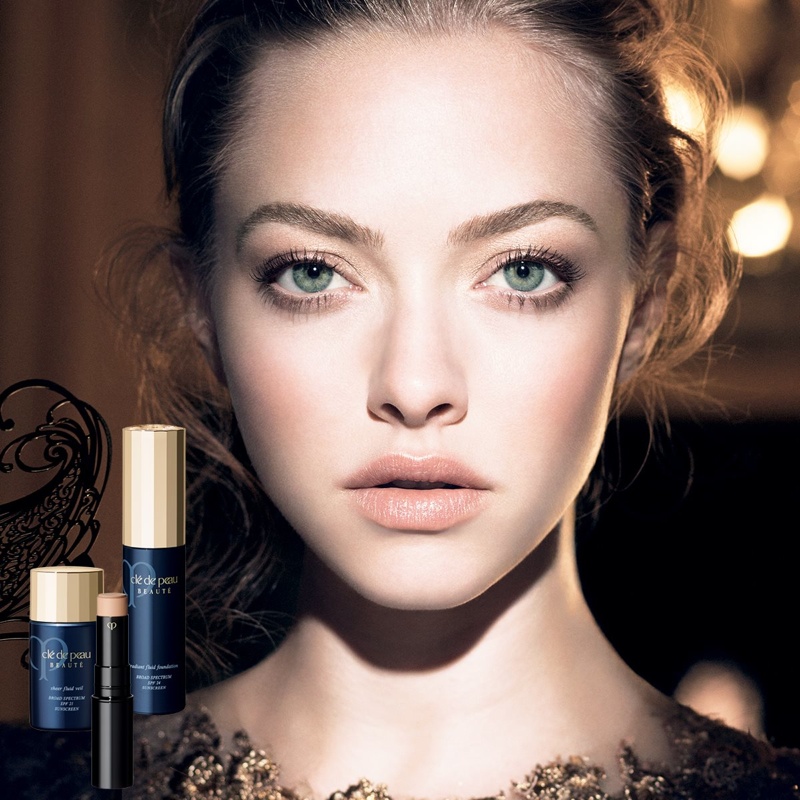 Amanda Seyfried models for Clé de Peau. CREDIT: Clé de Peau