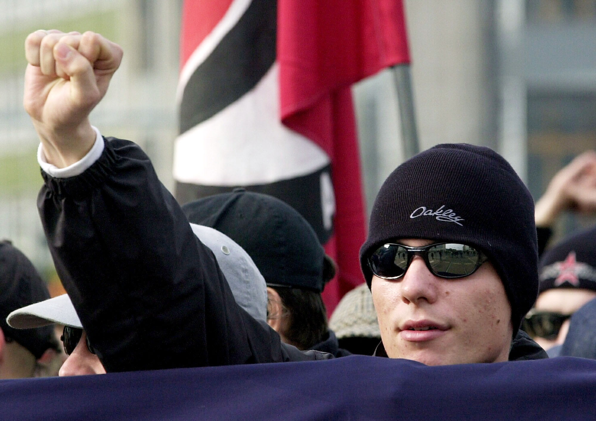 The antifa movement has seen a resurgence under President Trump. (CREDIT: AP PHOTO/MATTHIAS RIETSCHEL)