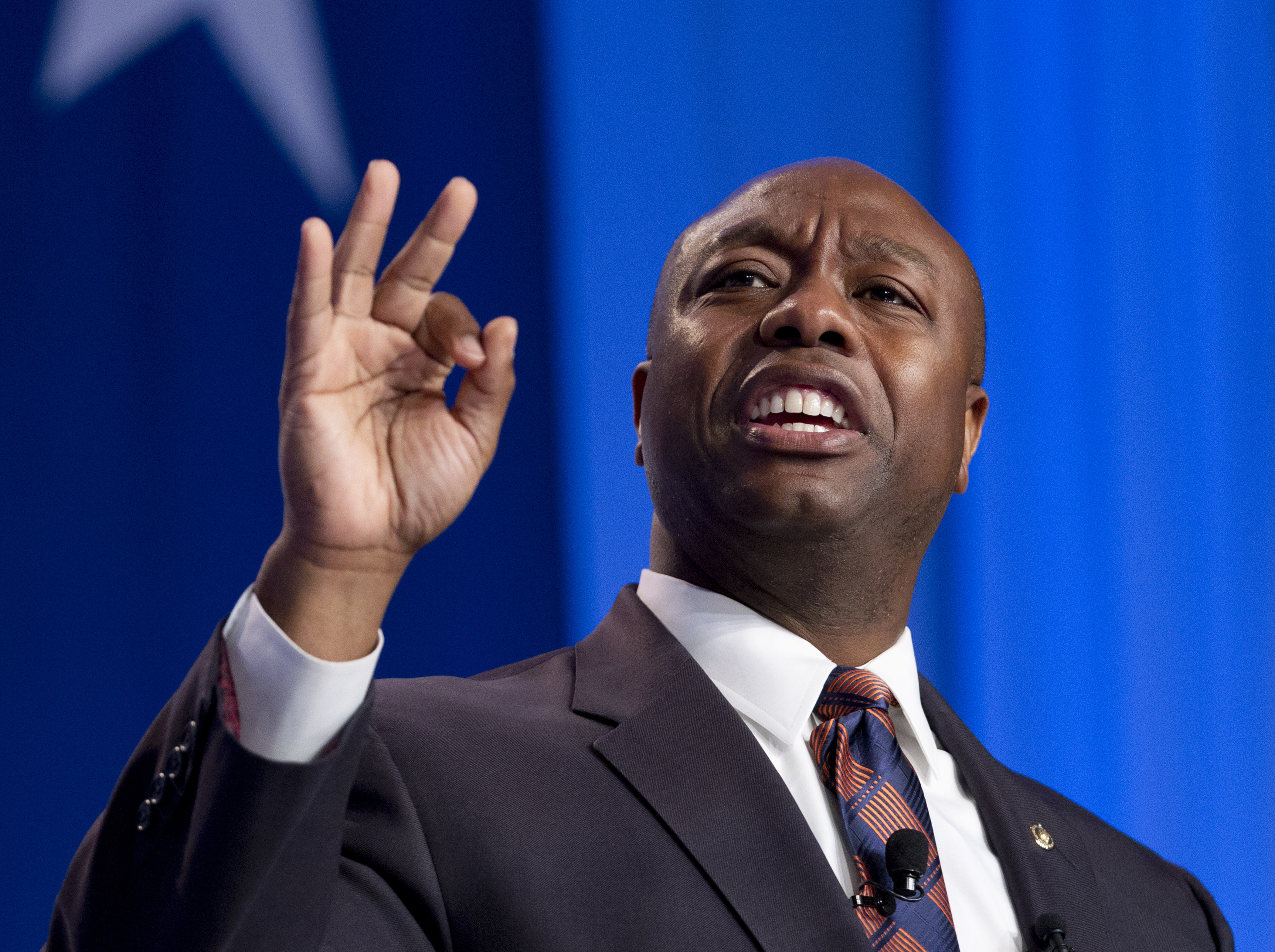 Sen. Tim Scott (R-SC). CREDIT: AP Photo/Jose Luis Magana