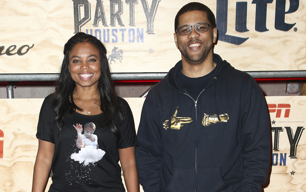 Jemele Hill, left, and Michael Smith attend ESPN: The Party 2017 held on Friday, Feb. 3, 2017, in Houston, Texas. (Photo by John Salangsang/Invision/AP)