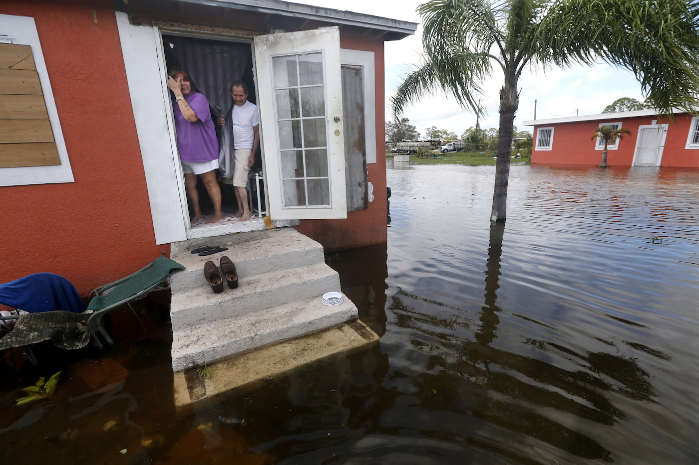 A flooded Florida home in the aftermath of Hurricane Irma. CREDIT: AP/Gerald Herbert