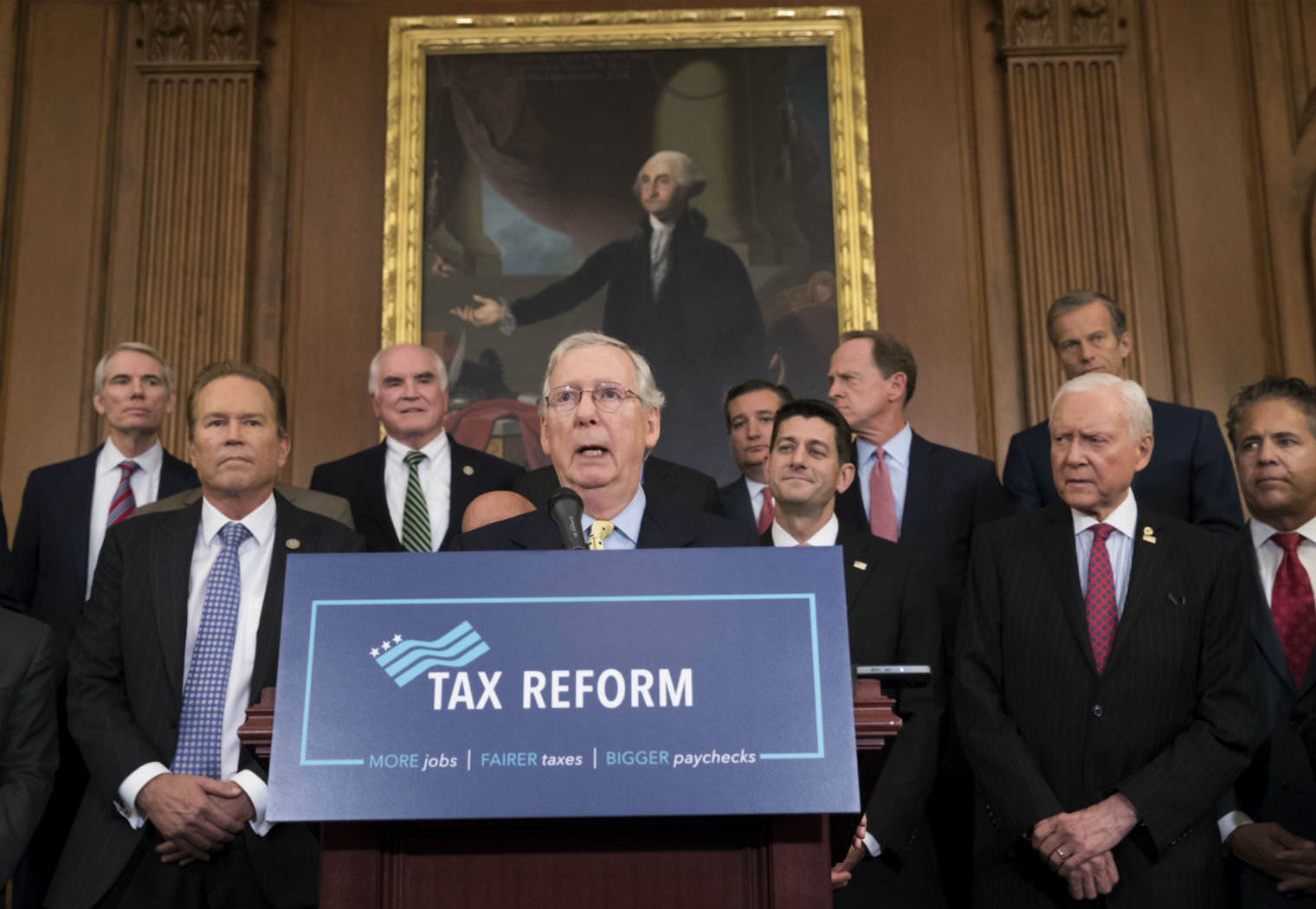 Congressional Republicans announced the framework for their tax proposal on Wednesday. (Credit: AP Photo/J. Scott Applewhite)