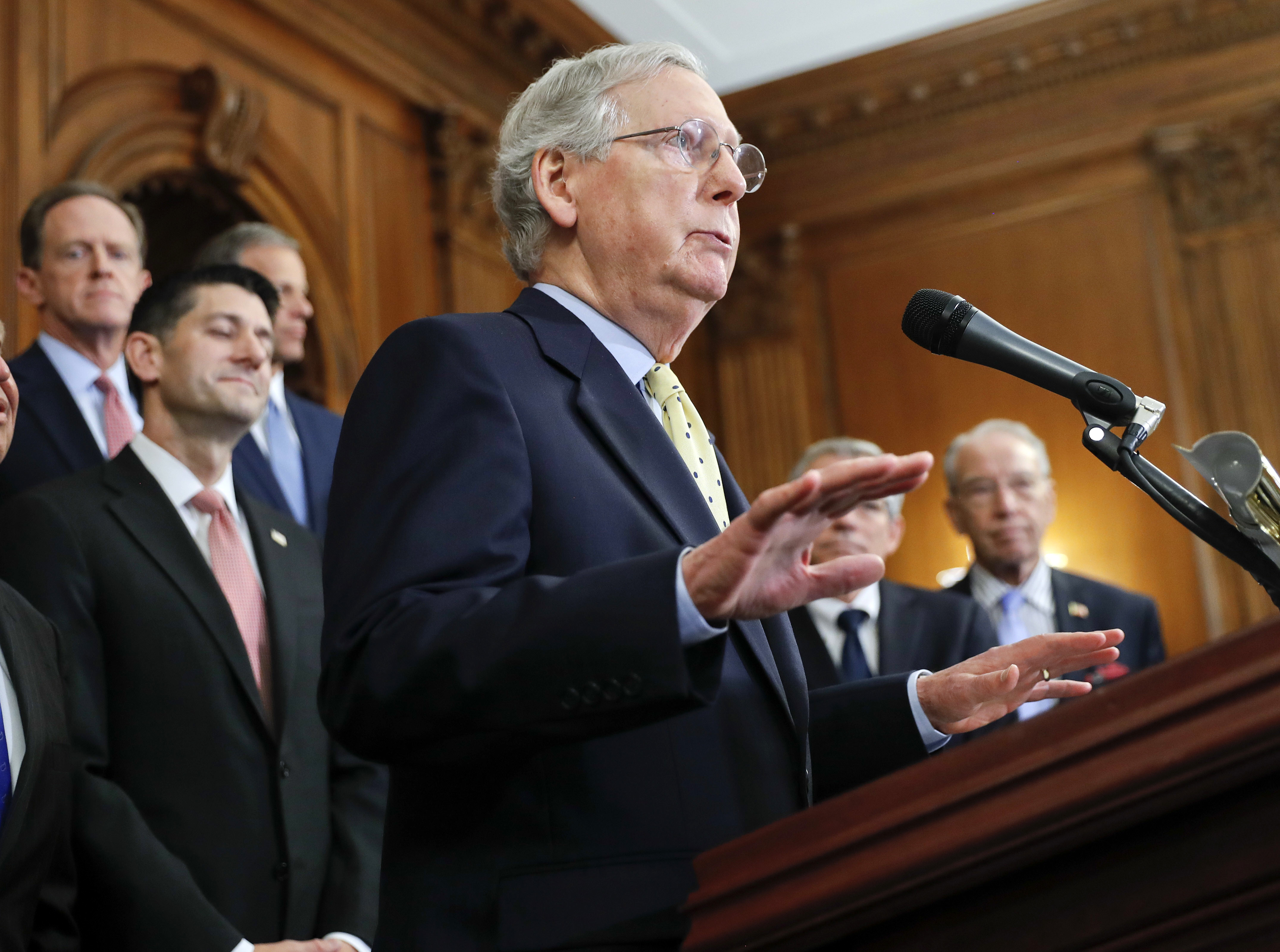 Senate Majority Leader Mitch McConnell (R-KY). CREDIT: AP Photo/Pablo Martinez Monsivais