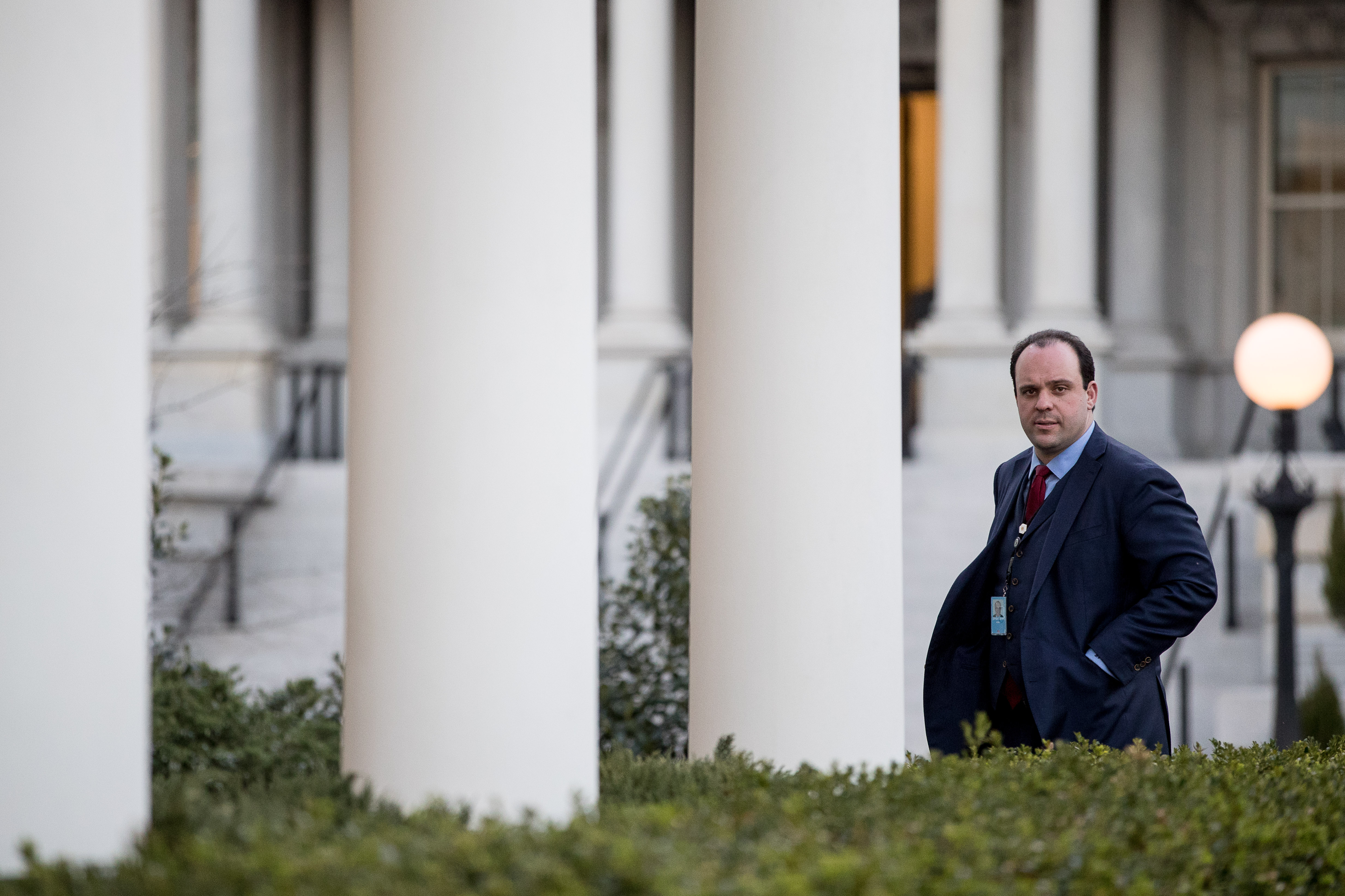 Boris Epshteyn, special assistant to President Donald Trump, walks into the West Wing of the White House, Wednesday, March 8, 2017, in Washington. CREDIT: AP Photo/Andrew Harnik