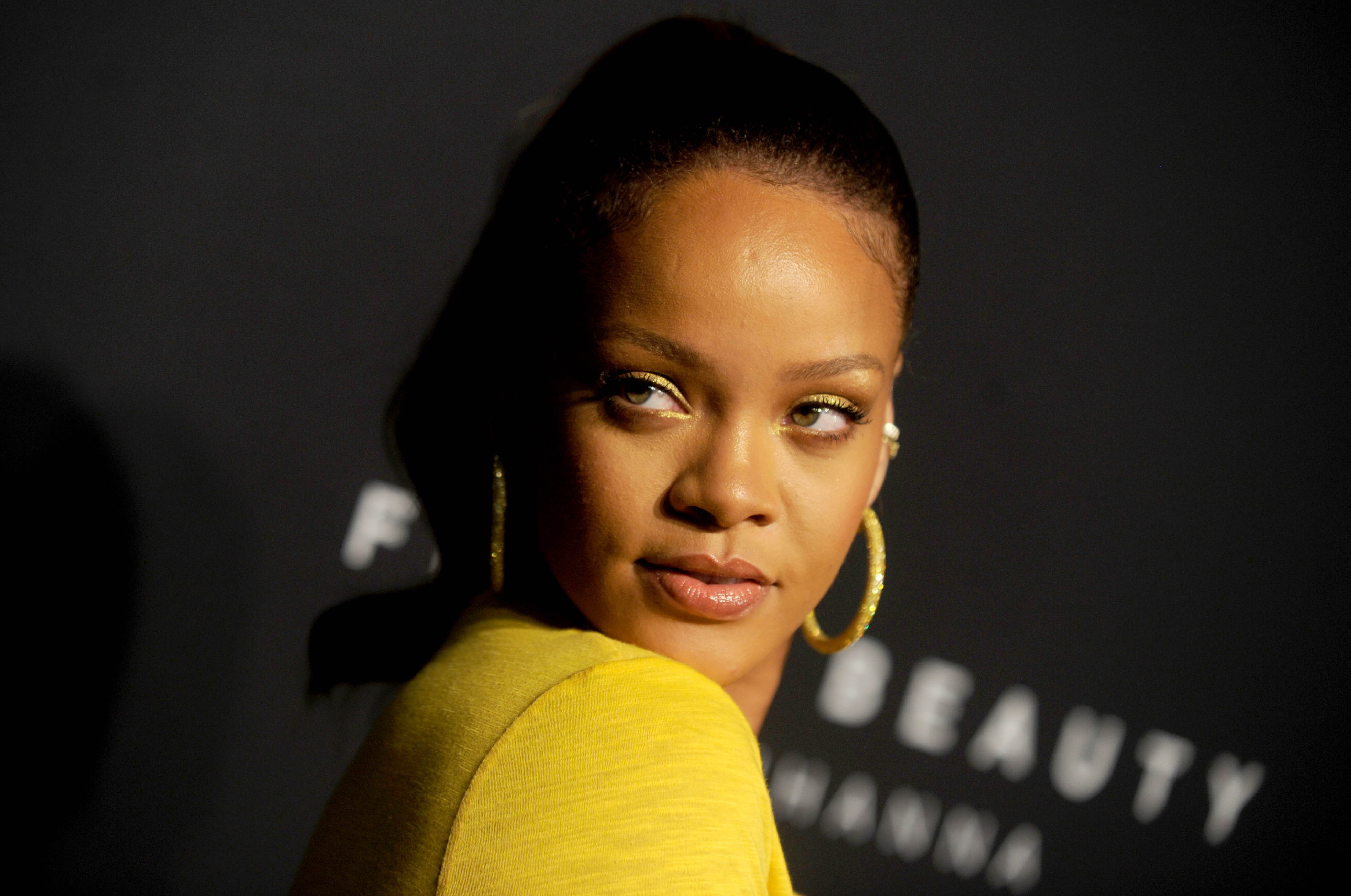 Rihanna attends the launch of her beauty brand "Fenty Beauty by Rihanna" at Duggal Greenhouse on Thursday, Sept. 7, 2017 in Brooklyn, NY. CREDIT: Dennis Van Tine/STAR MAX/IPx