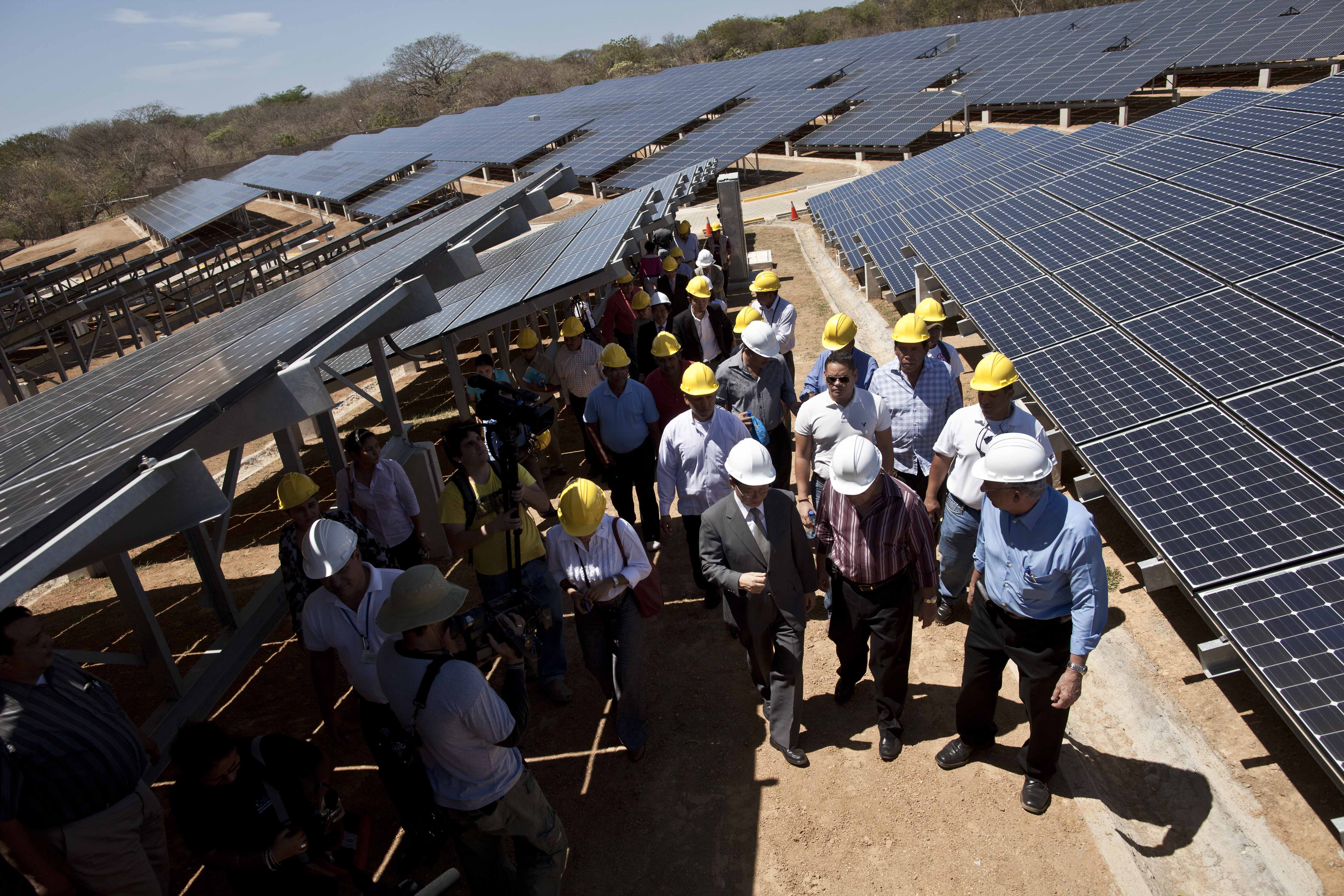 Nicaragua's first photovoltaic park. (CREDIT: AP Photo/Esteban Felix)