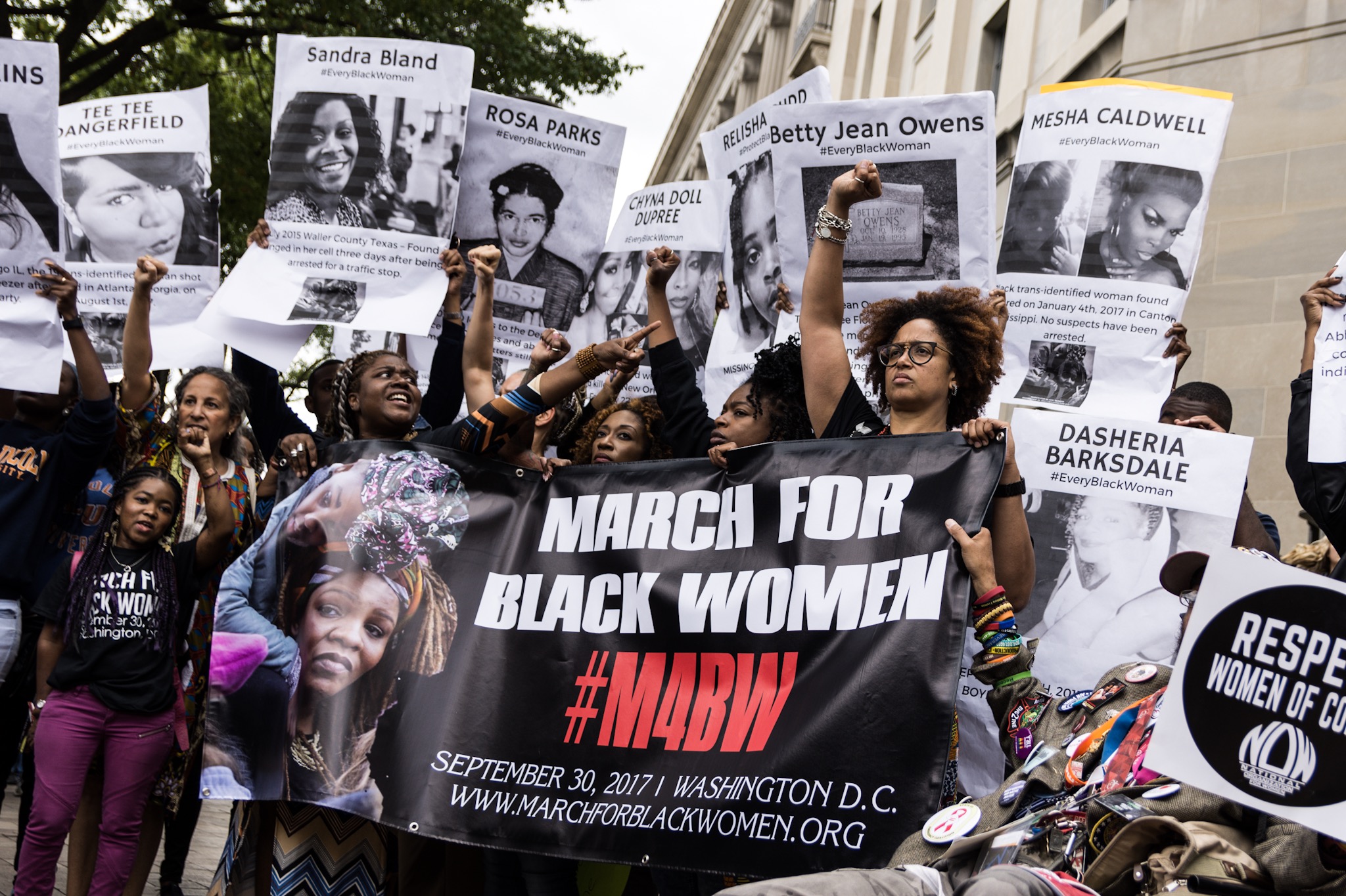 Participants in the March for Black Women in Washington, D.C. (ThinkProgress/Alejandro Alvarez)