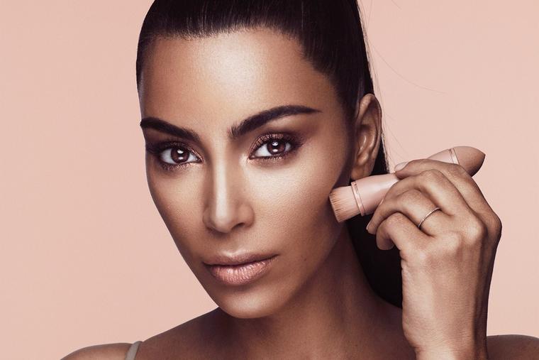 Kim Kardashian West in a promotional image for her Contour Kit. CREDIT: KKW Beauty Contour Kit