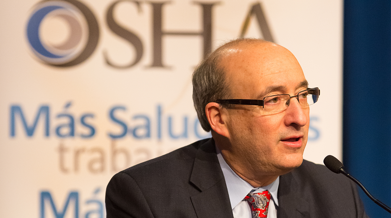 David Michaels, former OSHA administrator. CREDIT: George Washington University