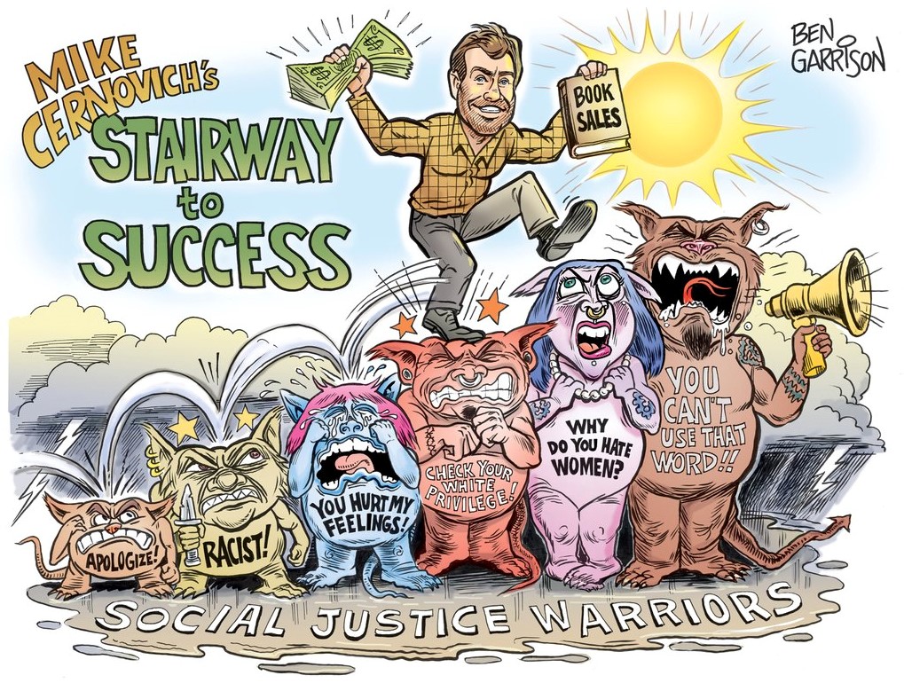 Mr Garrison's work has made him a darling among far-right figures like Mike Cernovich, who commissioned this piece (CREDIT: Ben Garrison/GrrGraphics)