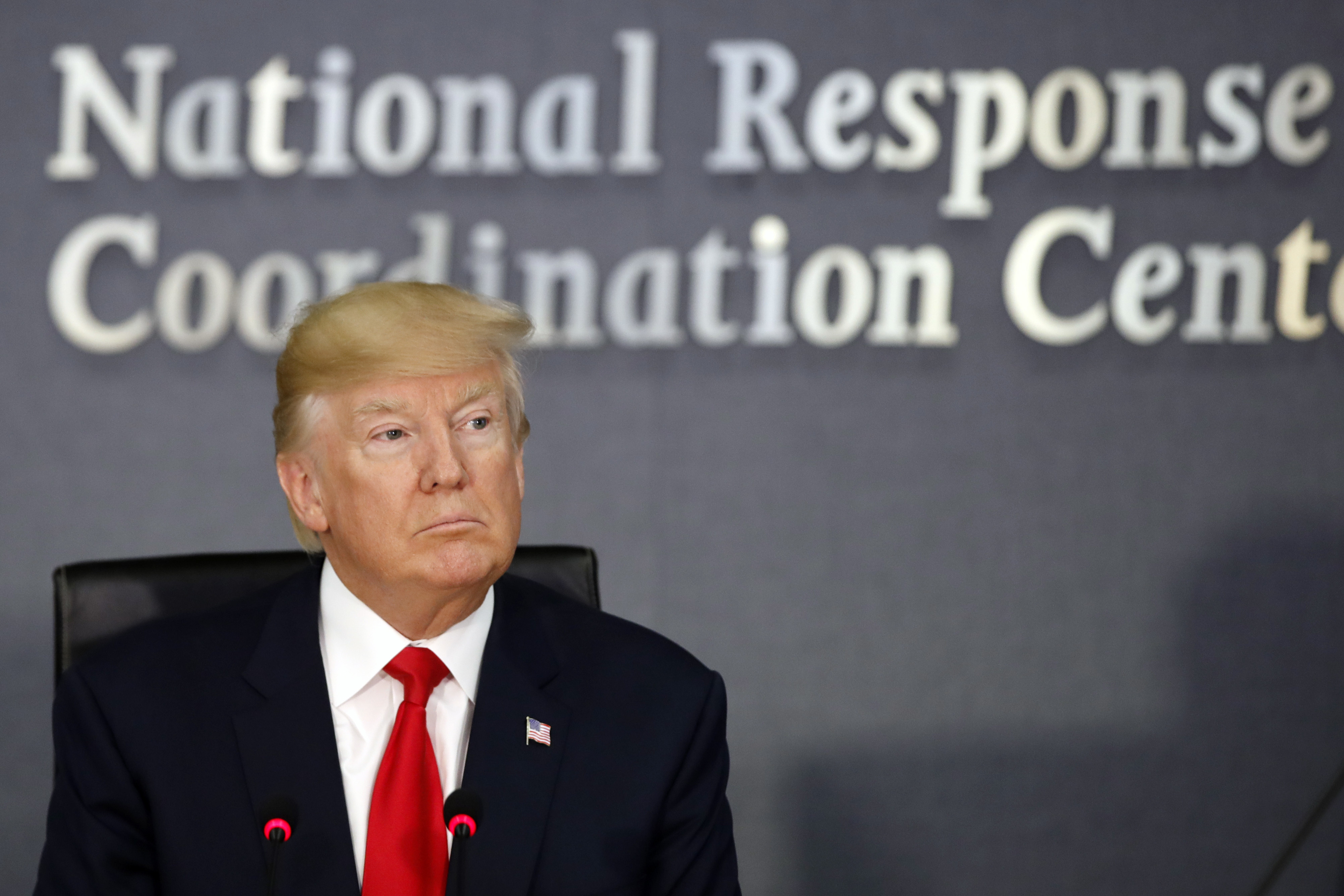 President Donald Trump has proposed major cuts in the budgets of agencies responding to Hurricane Harvey. CREDIT: AP Photo/Jacquelyn Martin