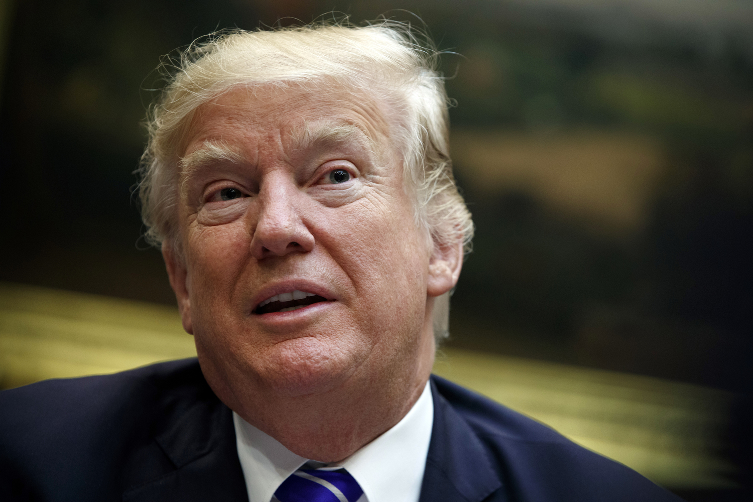 President Donald Trump speaks during a meeting with members of the House Ways and Means committee in the Roosevelt Room of the White House, Tuesday, Sept. 26, 2017, in Washington. (AP Photo/Evan Vucci)