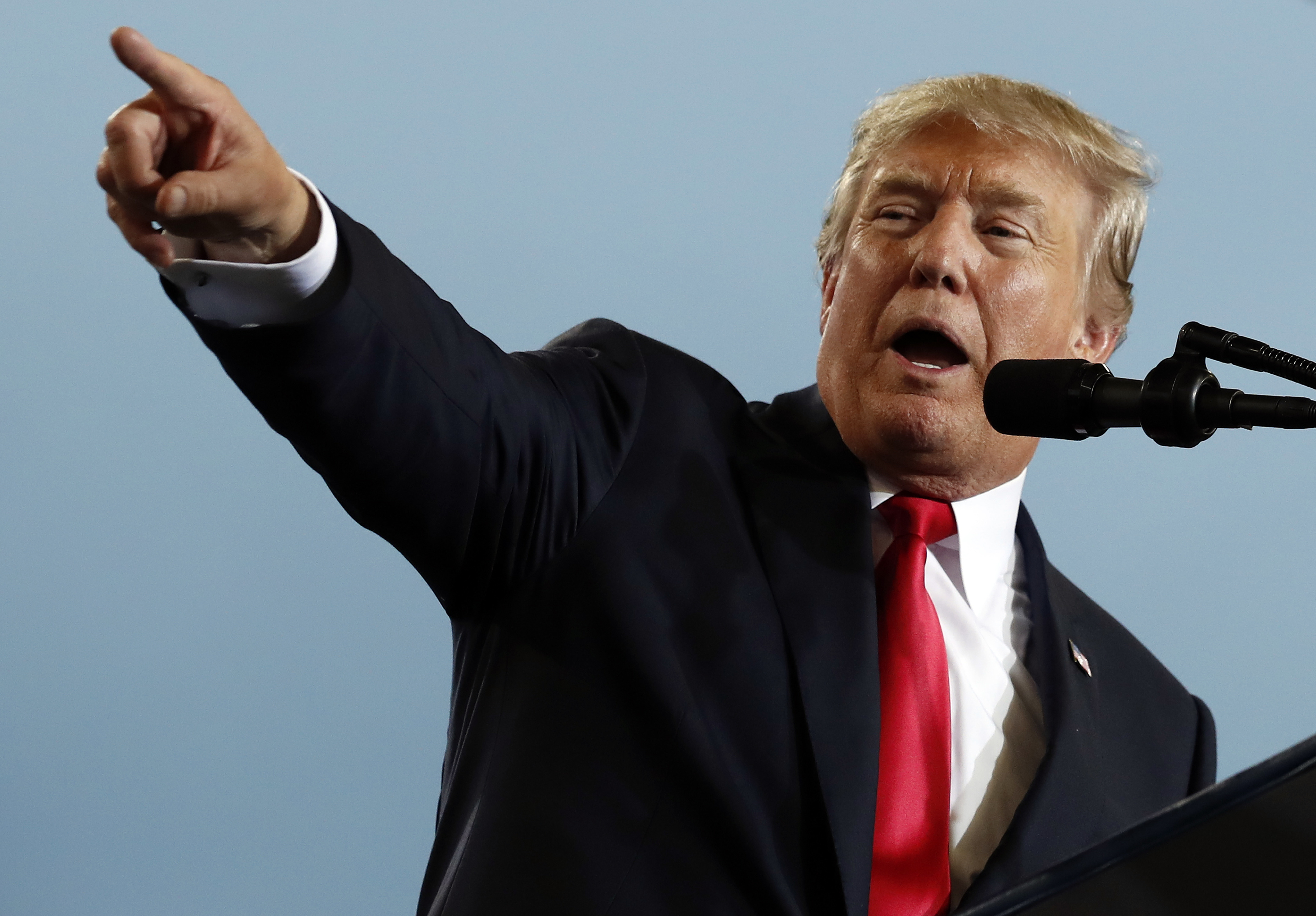 President Donald Trump speaks about tax reform during an event at the Harrisburg, Pennsylvania. Credit: (AP Photo/Alex Brandon)