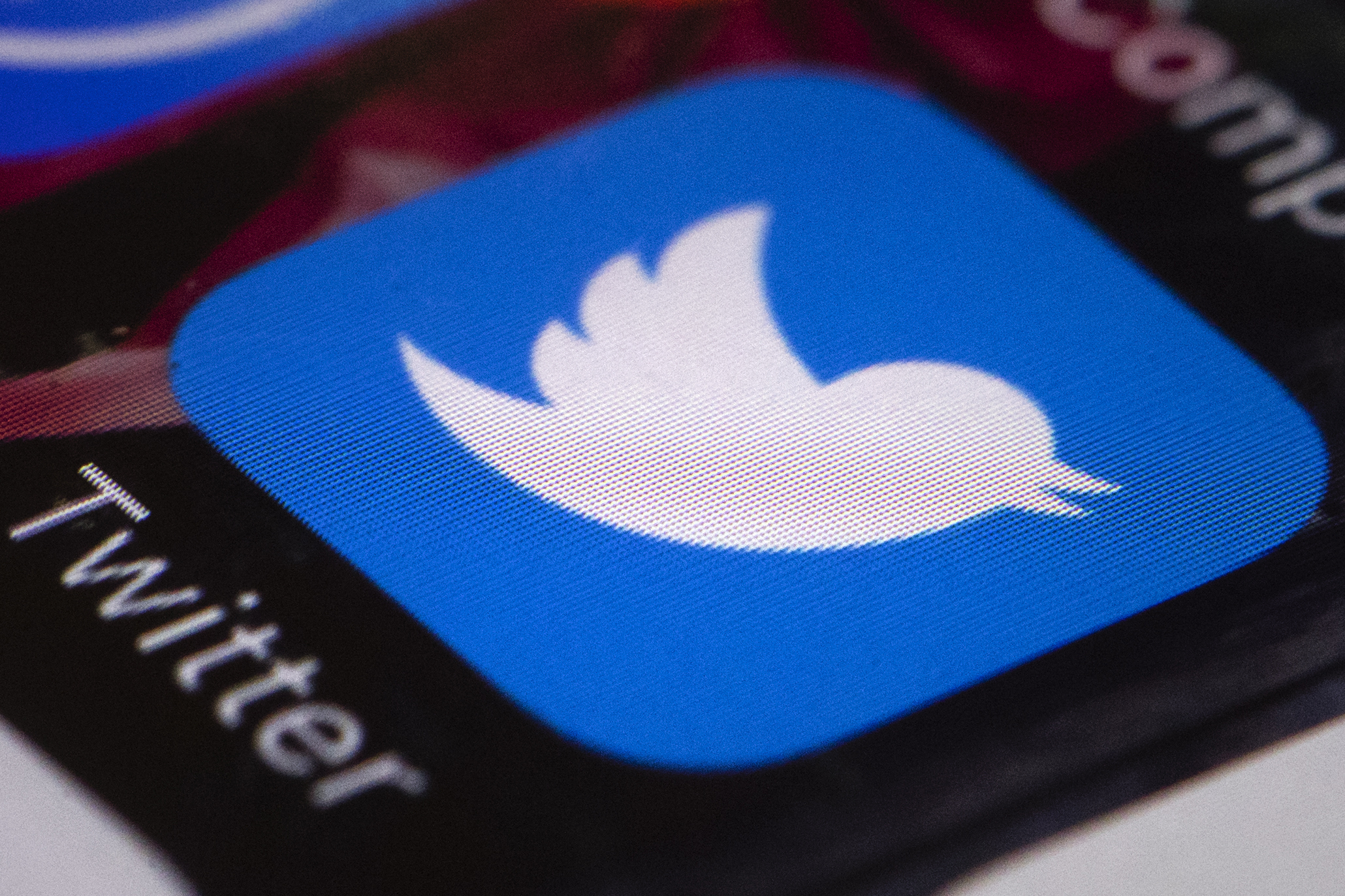 The Twitter app on a mobile phone. CREDIT: AP Photo/Matt Rourke, File