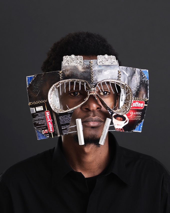 Njia Ya Maisha, Macho Nne: Brazillian Mask
by Kenyan artist, Cyrus Kabiru, from 2016. CREDIT: smac gallery