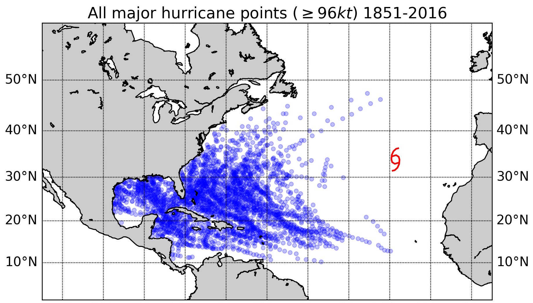 A very strong wind is. A very strong wind in west atlantic.