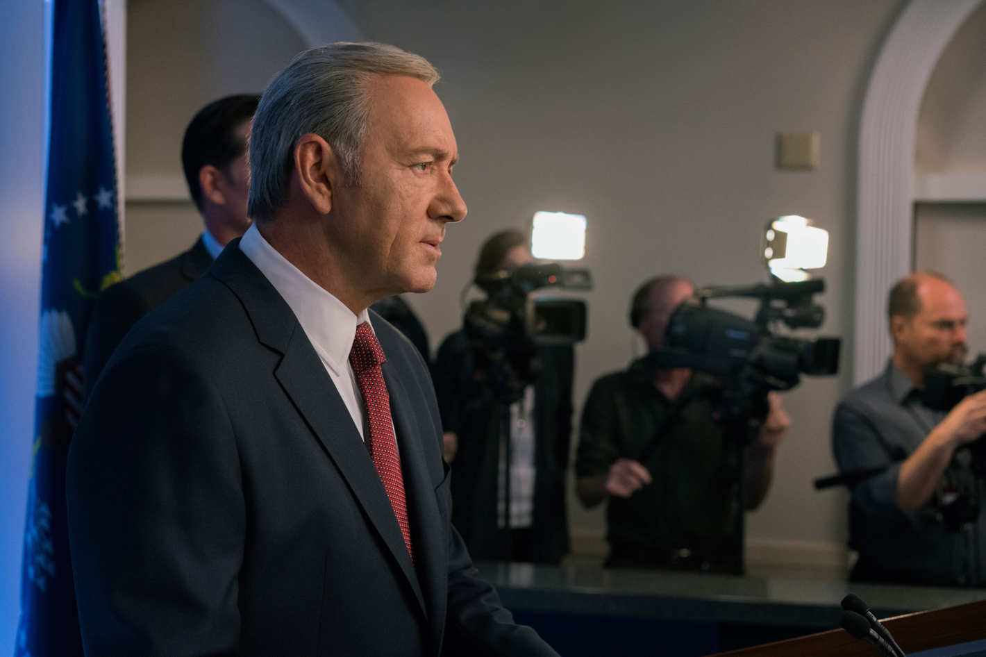 Kevin Spacey as Frank Underwood on "House of Cards." CREDIT: David Giesbrecht/Netflix