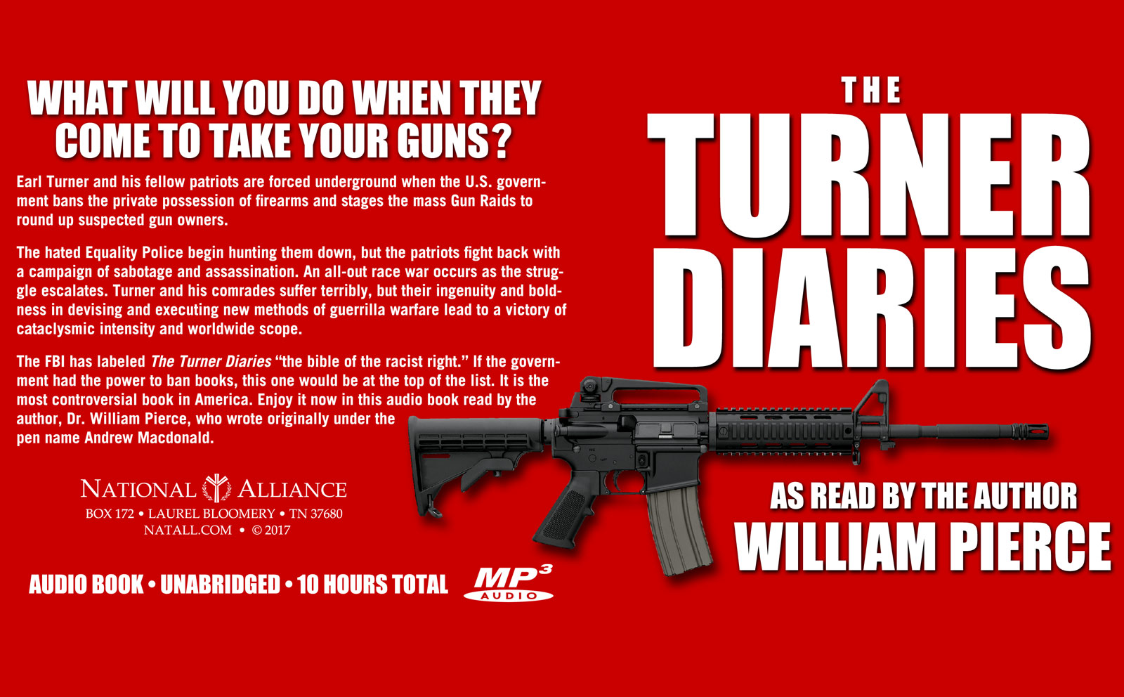 The Turner Diaries has been linked with dozens of acts of white nationalist violence