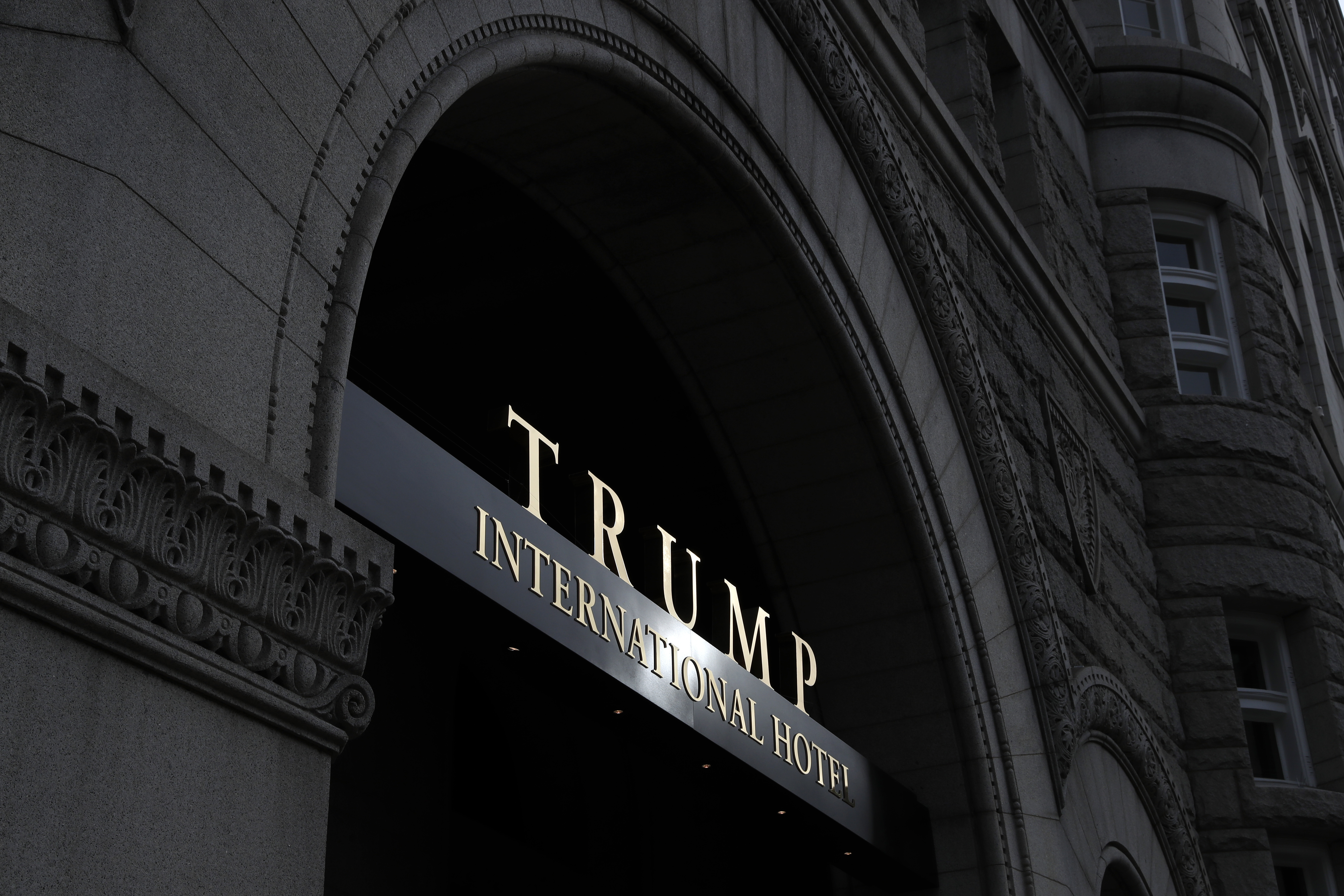 The Trump International Hotel at 1100 Pennsylvania Avenue NW, is seen Wednesday, Dec. 21, 2016 in Washington. (AP Photo/Alex Brandon)