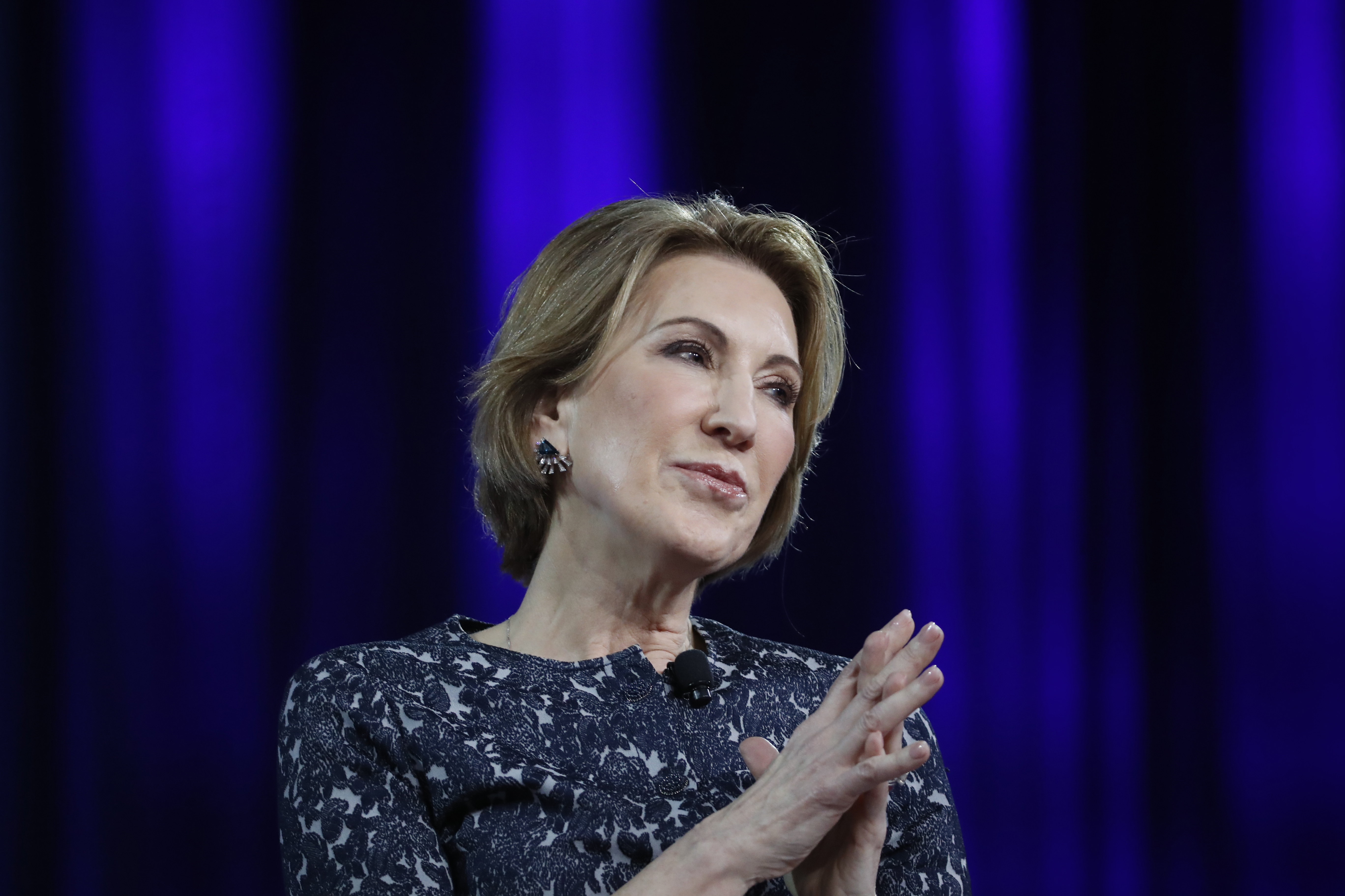 Carly Fiorina speaks at the Conservative Political Action Conference (CPAC), Friday, Feb. 24, 2017, in Oxon Hill, Md. (AP Photo/Alex Brandon)