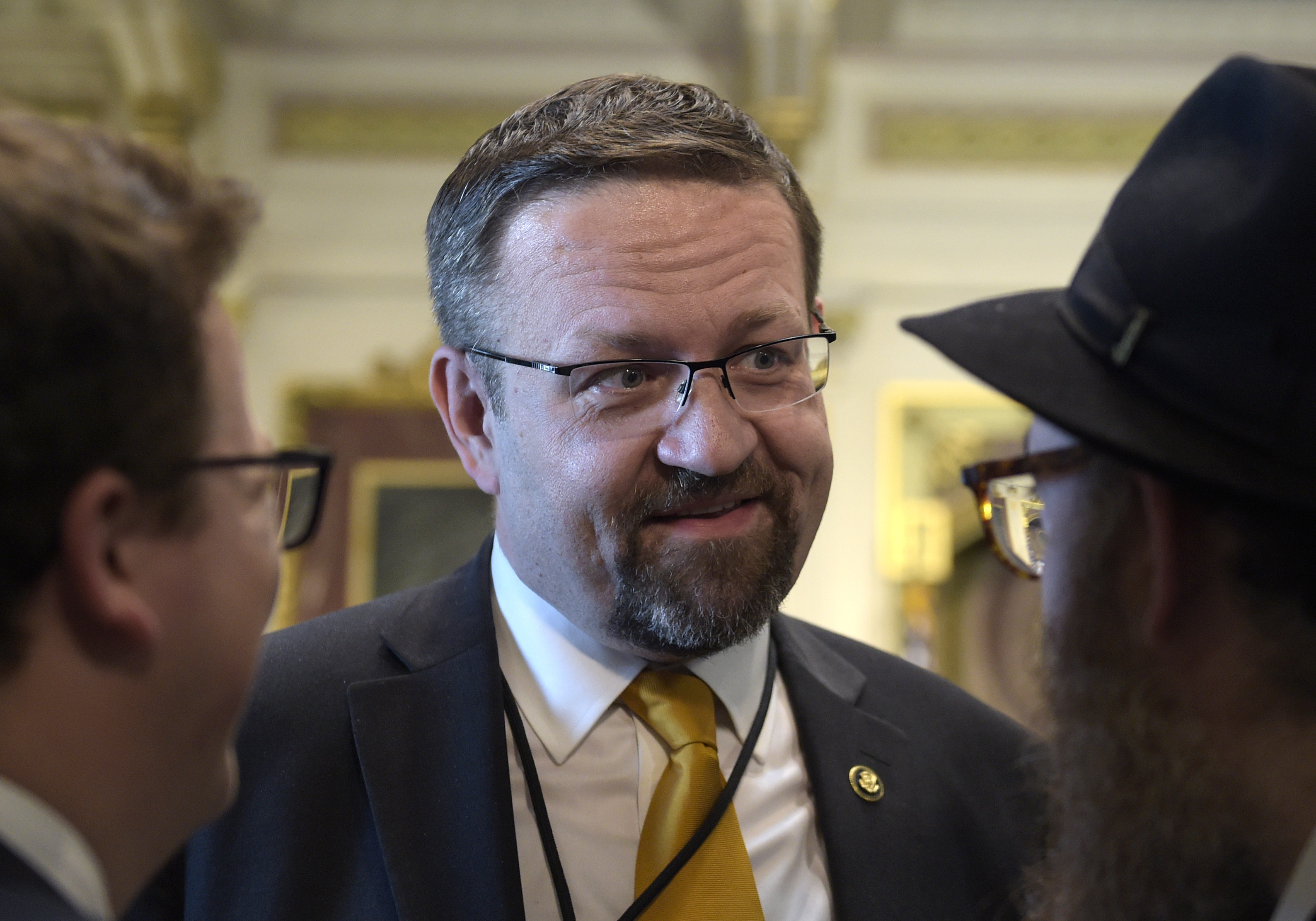 Former deputy assistant to President Trump, Sebastian Gorka. CREDIT: AP Photo/Susan Walsh