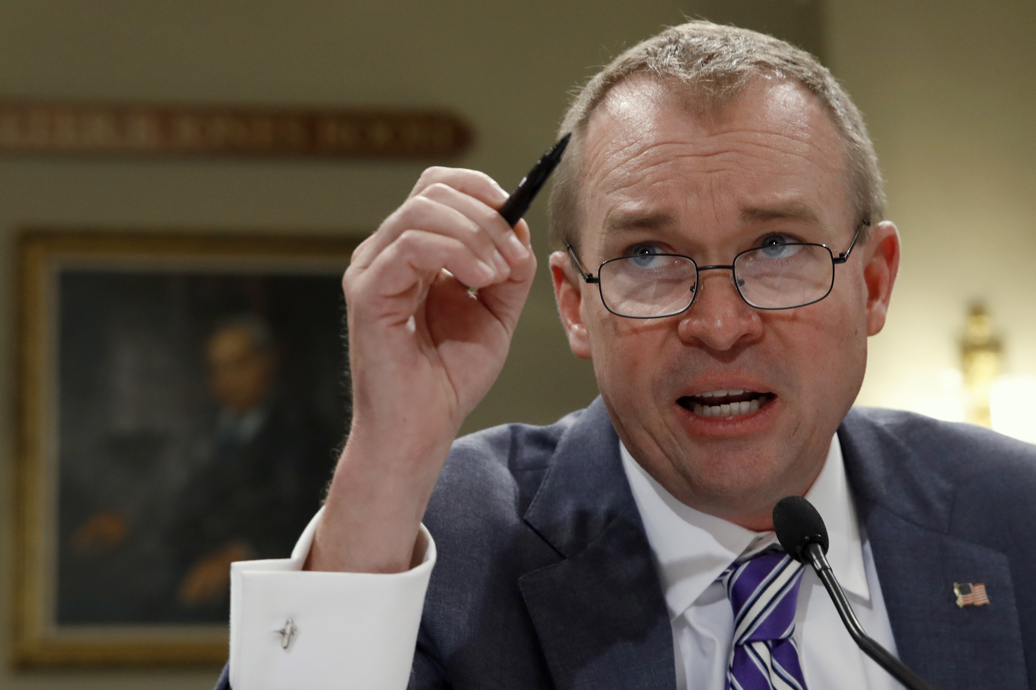 Budget Director Mick Mulvaney testifies on Capitol Hill in Washington.(CREDIT: AP Photo/Jacquelyn Martin)