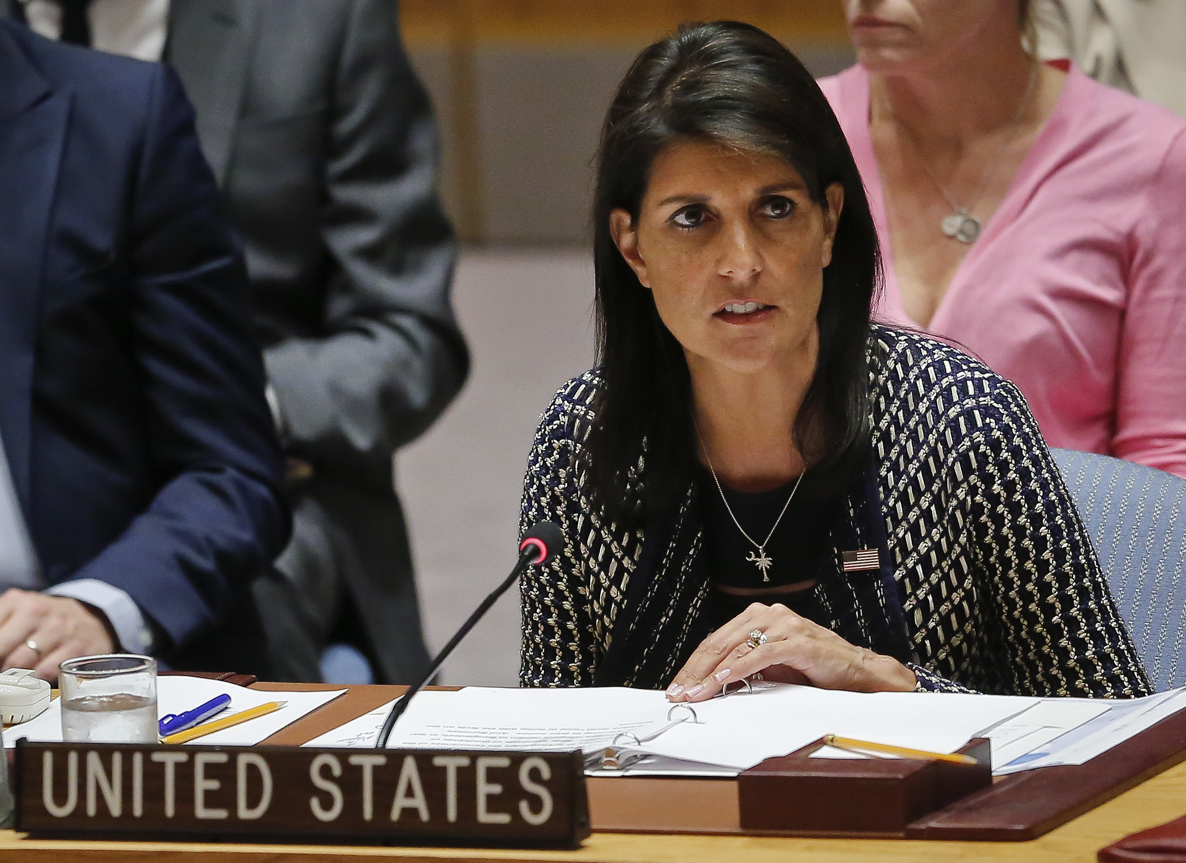 United Nations Ambassador from U.S. Nikki Haley (CREDIT: Bebeto Matthews/AP Photo)