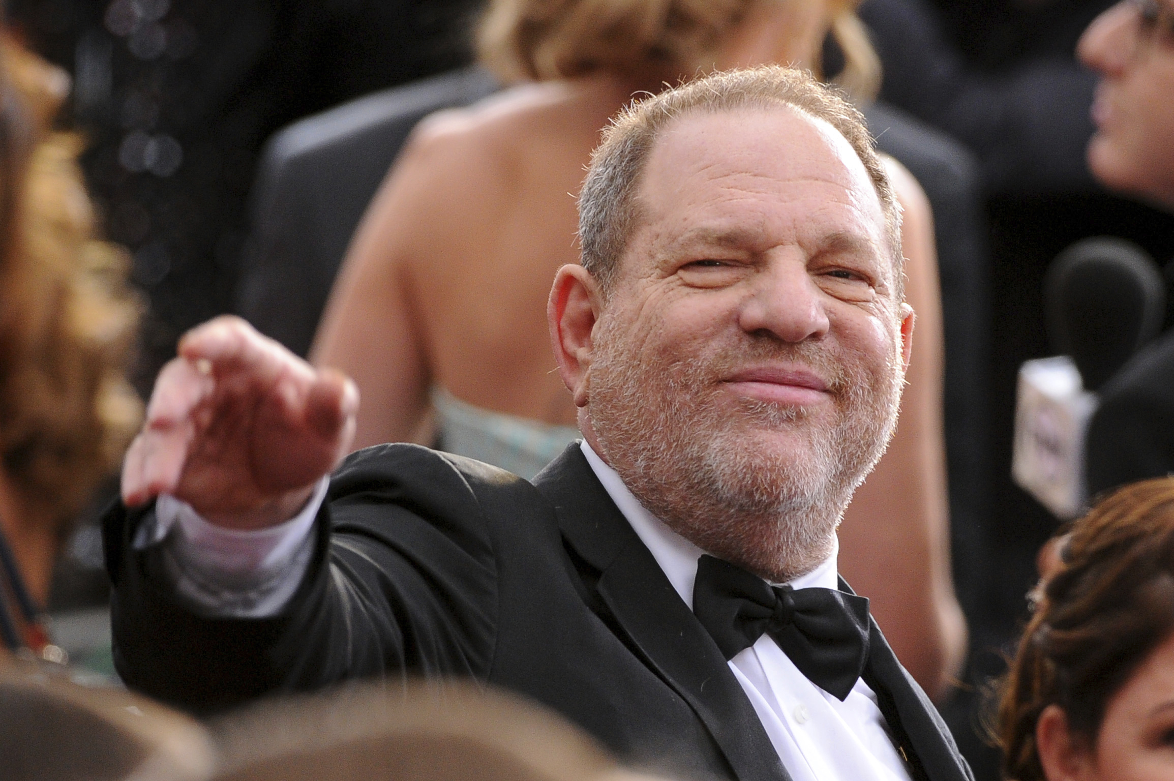 In this Feb. 22, 2015 file photo, Harvey Weinstein arrives at the Oscars at the Dolby Theatre in Los Angeles. CREDIT: Vince Bucci/Invision/AP, File