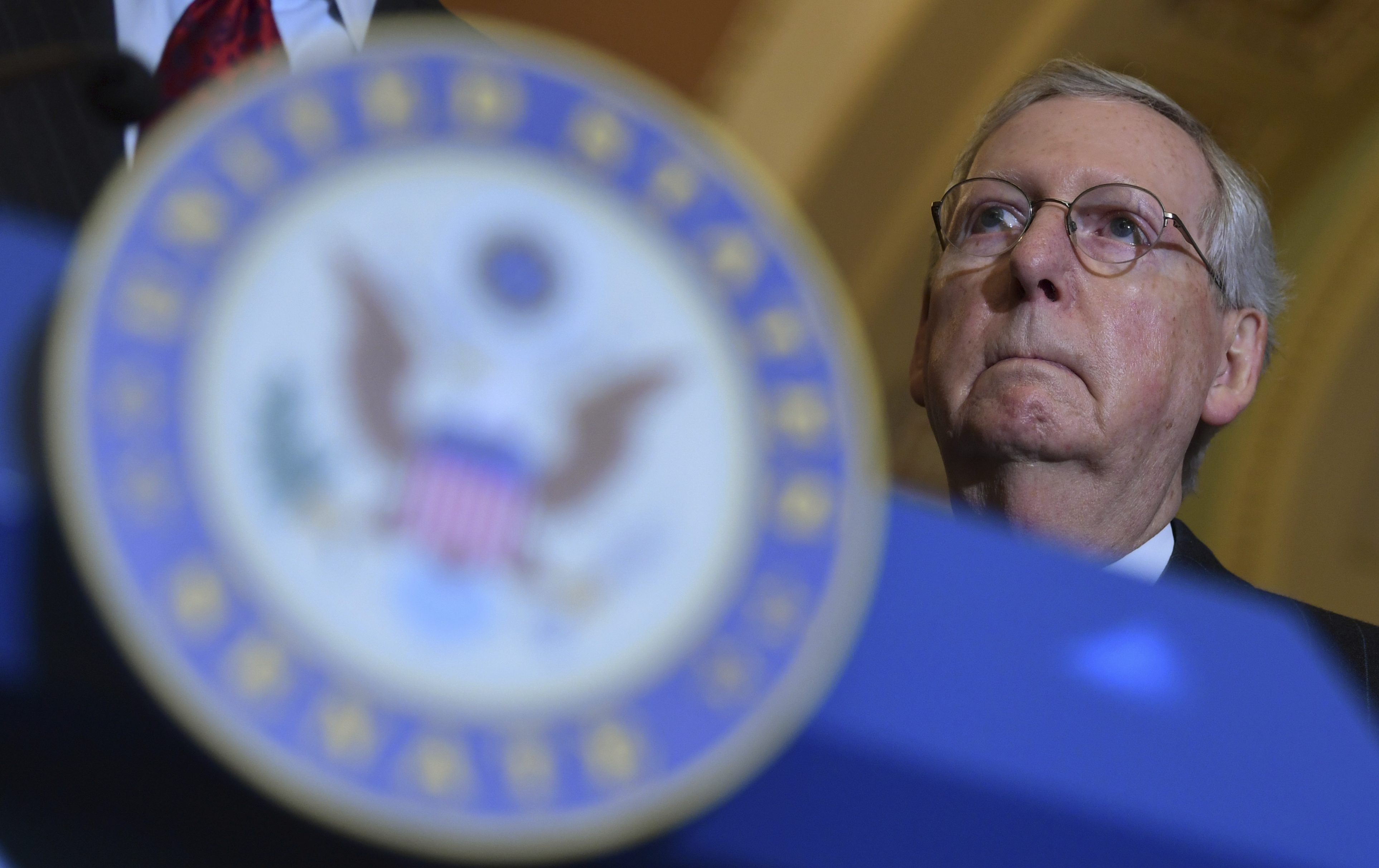 Senate Majority Leader Mitch McConnell. CREDIT: AP Photo/Susan Walsh