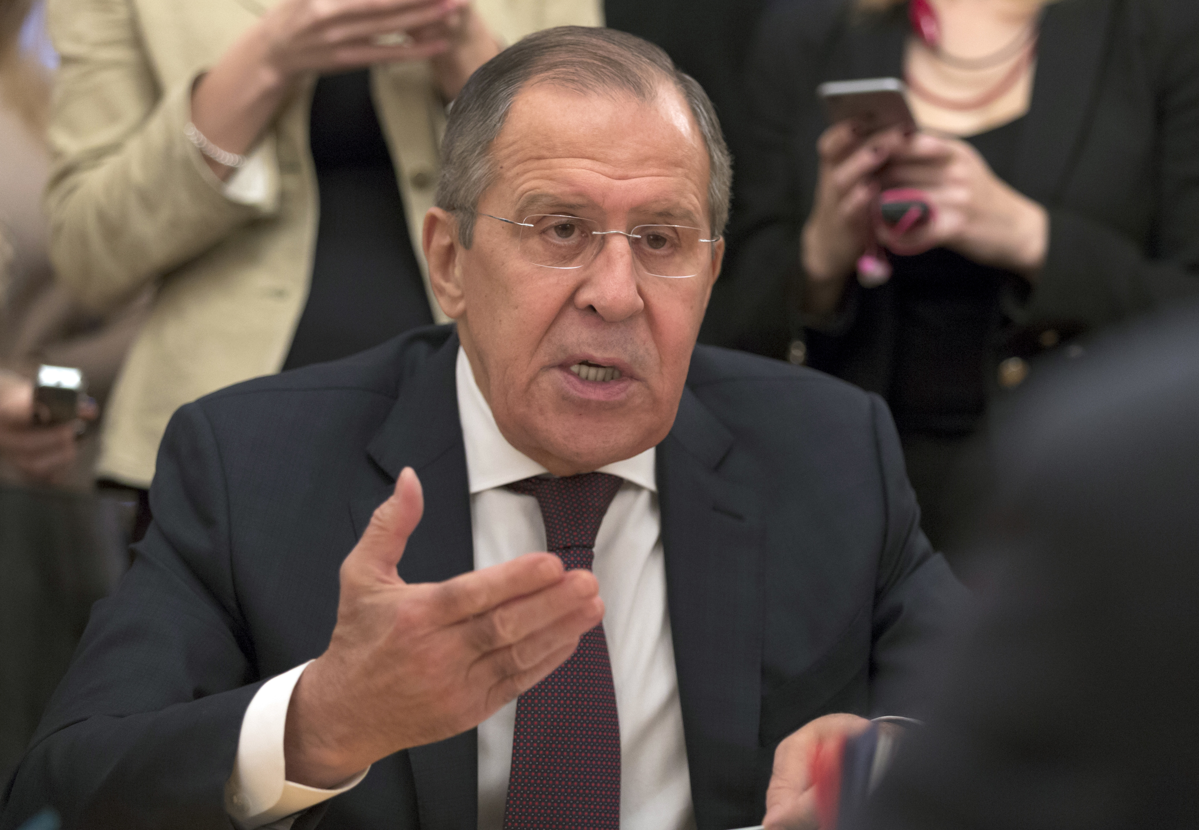 Russian Foreign Minister Sergey Lavrov said isolating North Korea is not a credible diplomatic tactic. CREDIT: /Ivan Sekretarev/AP Photo