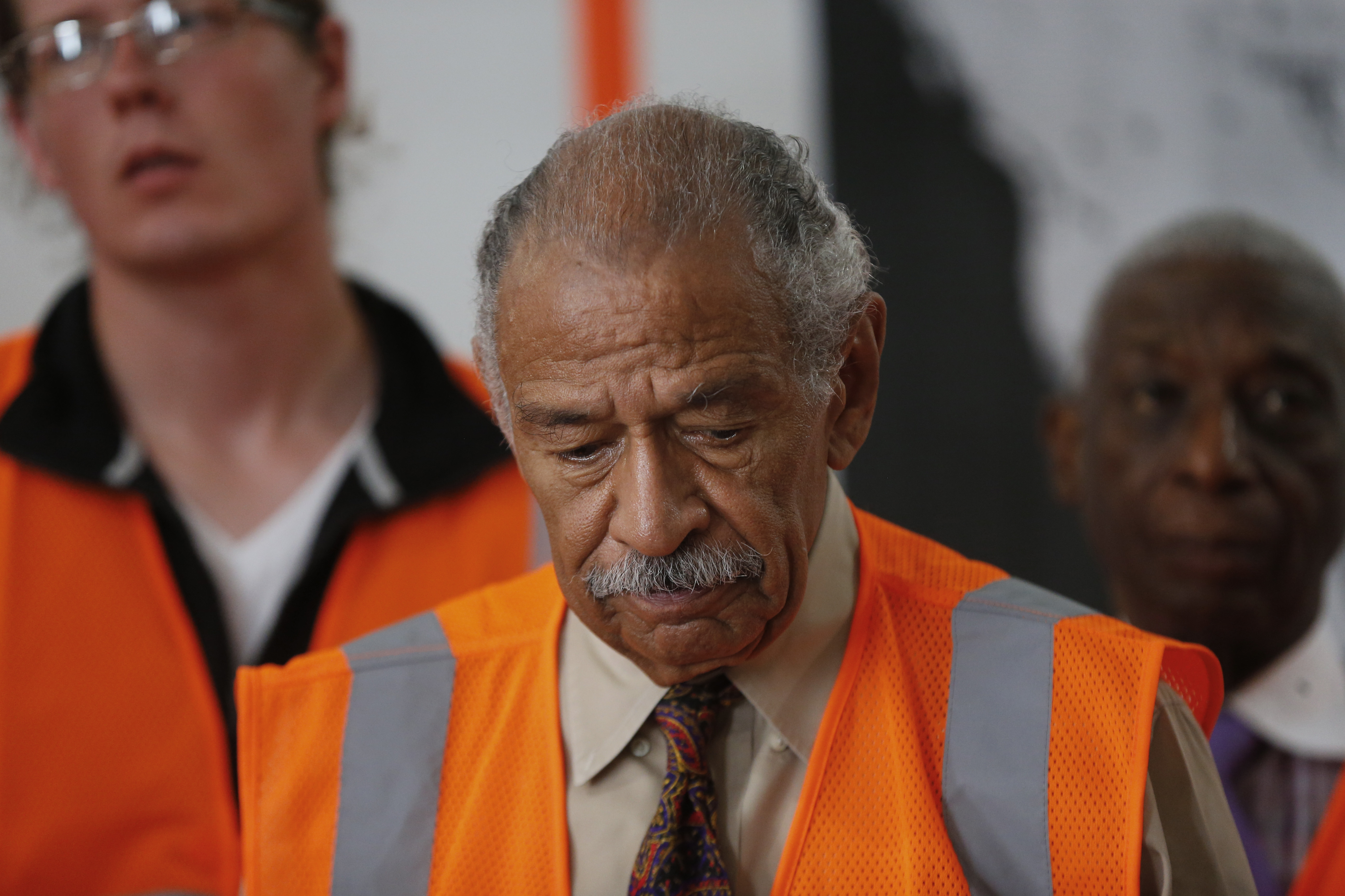 Rep. John Conyers, D-Mich., speaks in Detroit, Monday, July 7, 2014. (CREDIT: AP Photo/Paul Sancya)