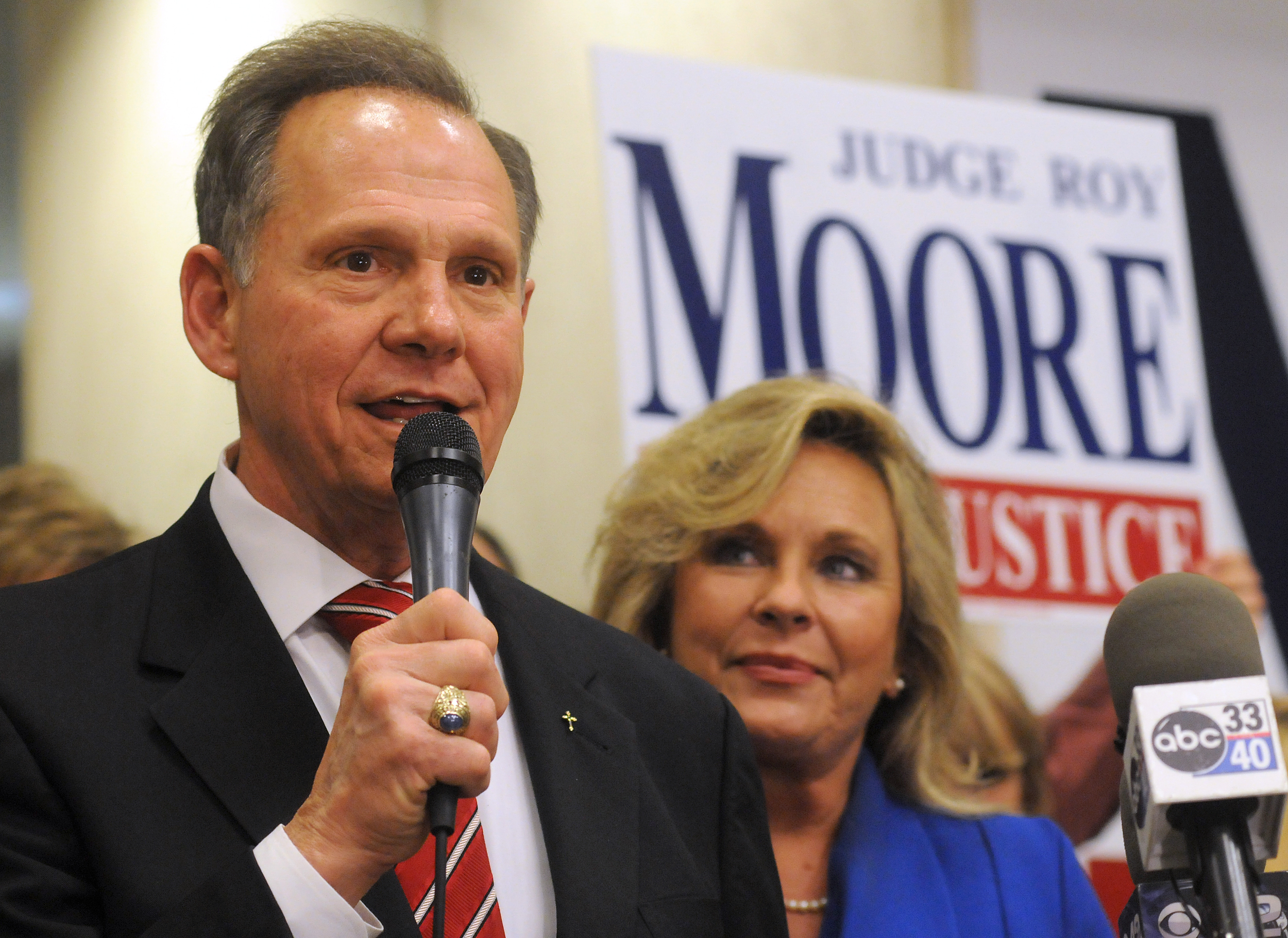 Roy and Kayla Moore in 2012. (CREDIT: AP/David Bundy, File)