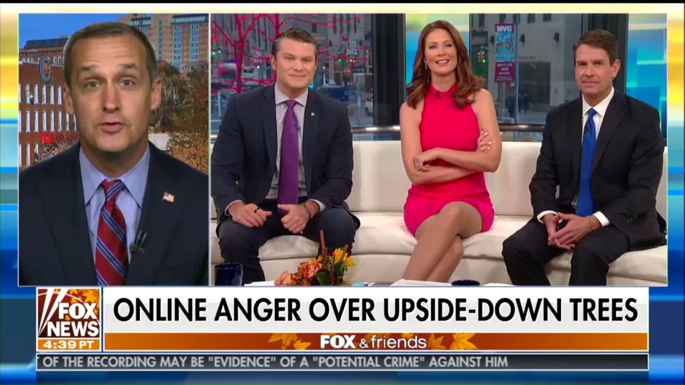 Corey Lewandowski discusses upside-down Christmas trees with "Fox & Friends." (CREDIT: Fox News)