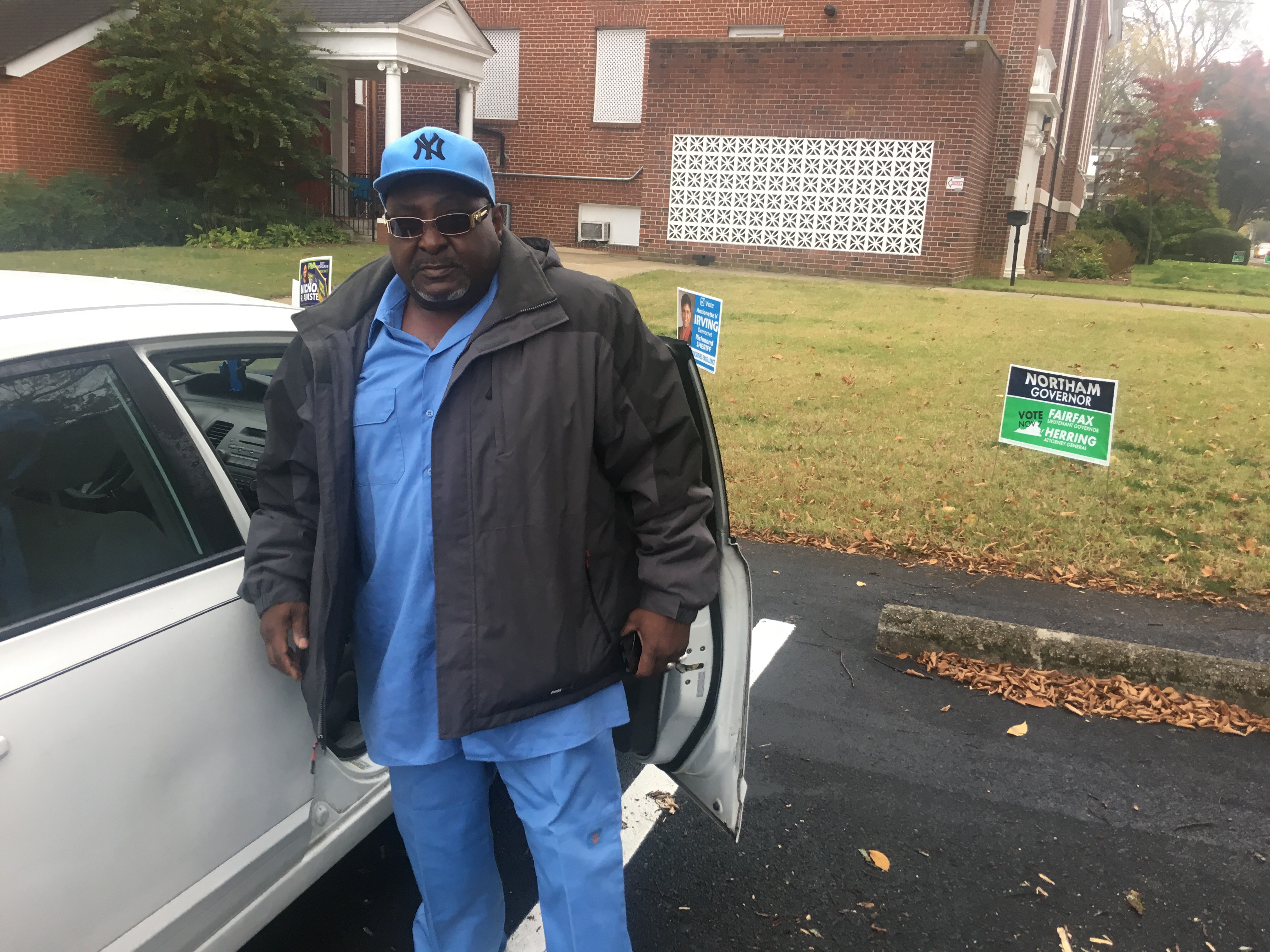 Wali Bahar votes for the second time in his life. CREDIT: Kira Lerner
