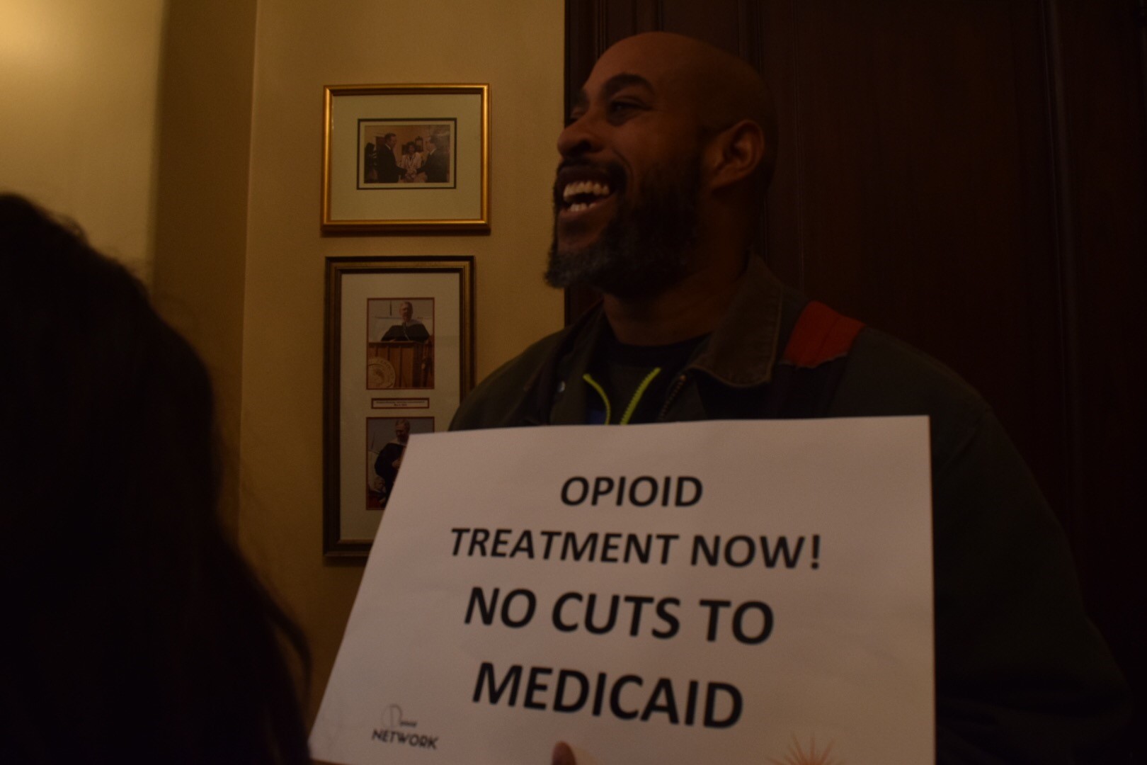 Activists started in Senate Majority Leader Mitch McConnell's office.