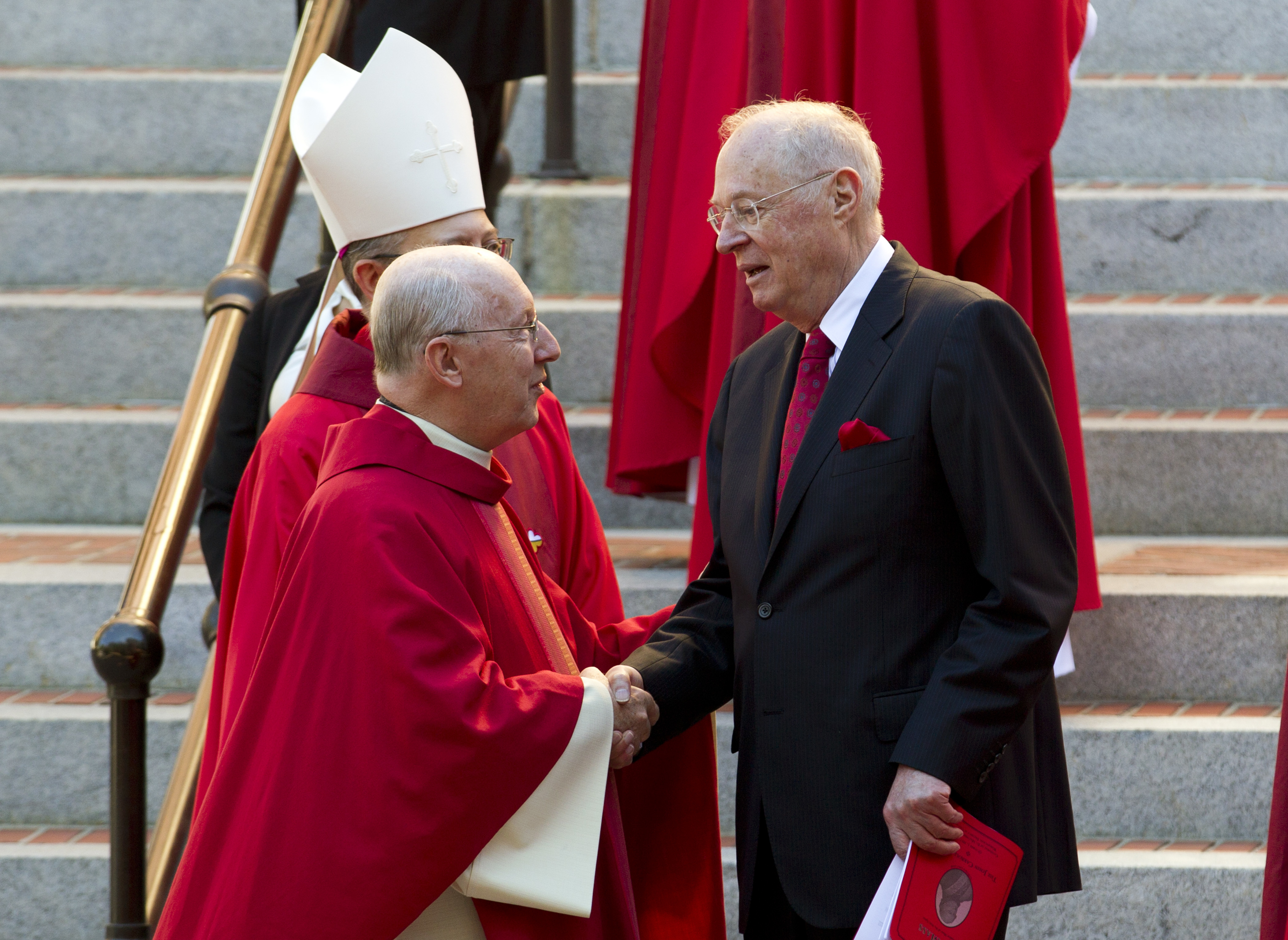 Justice Anthony Kennedy after the 2017 "Red Mass." CREDIT: AP Photo/Jose Luis Magana