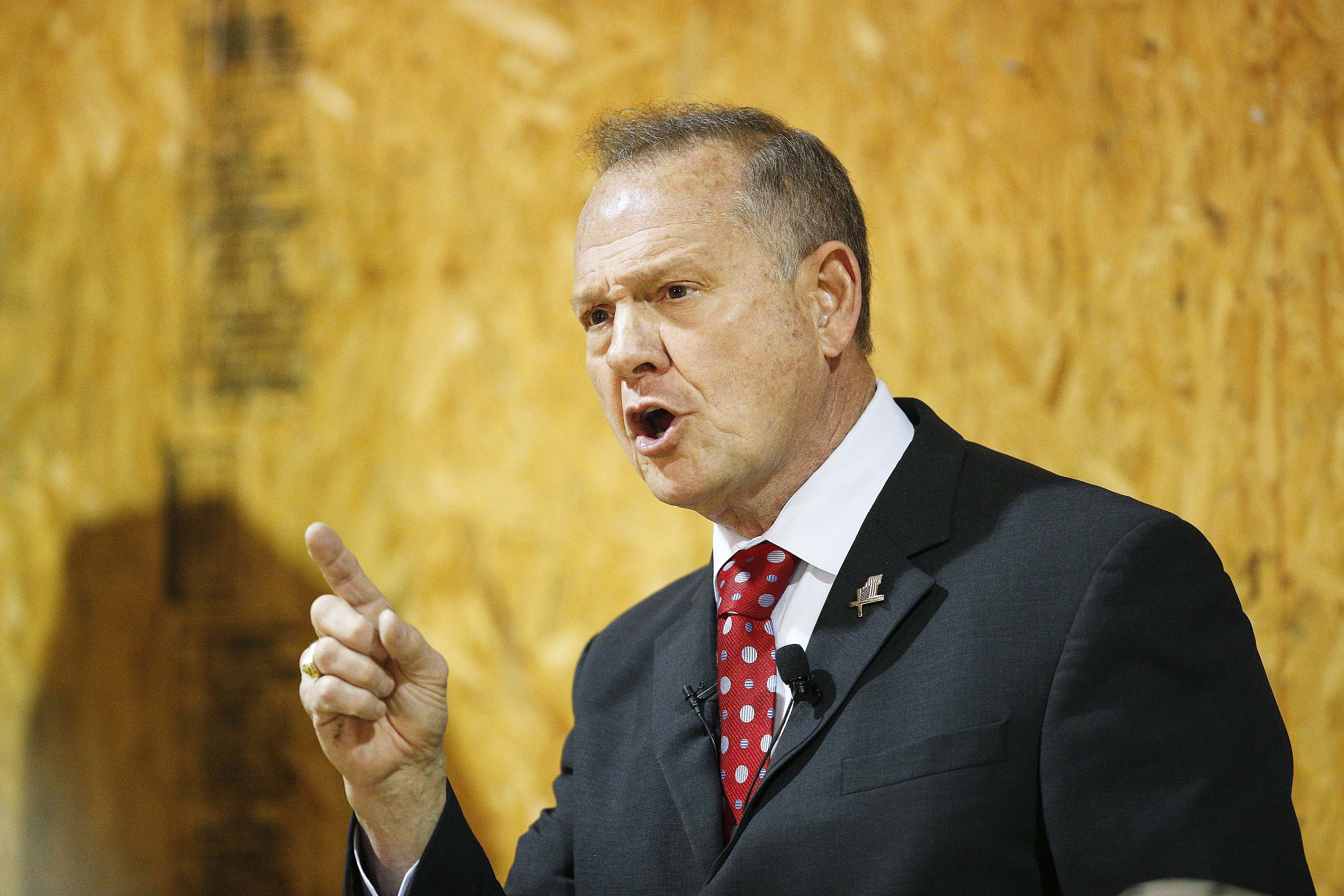 Alabama Republican Senate nominee Roy Moore